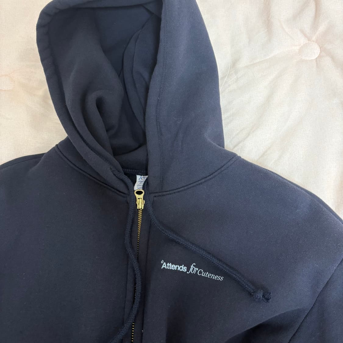 Attends for hoodie (Deep Navy) 상품이미지6