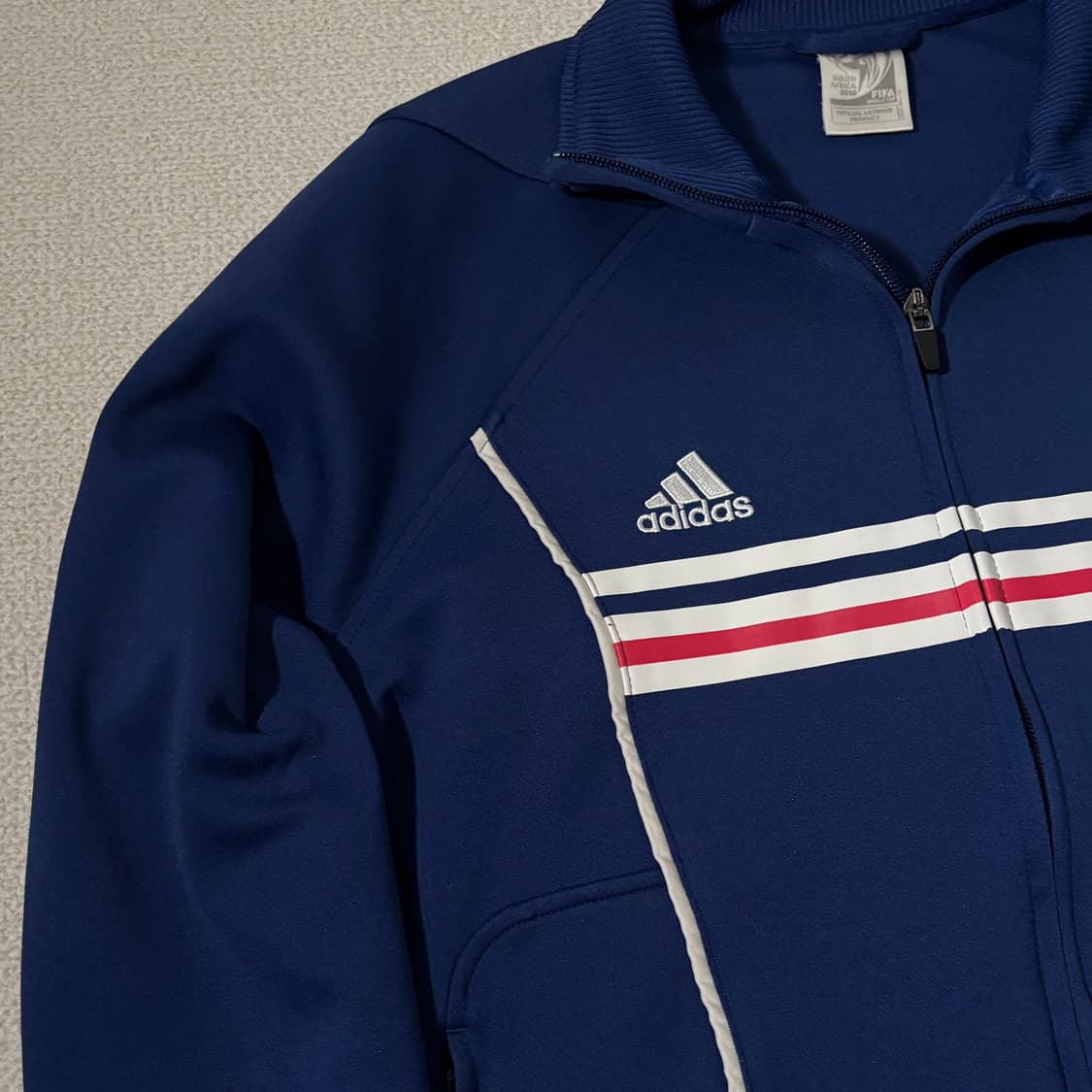 아디다스 피파 2010 프랑스 블루 트랙탑 져지 상품이미지2