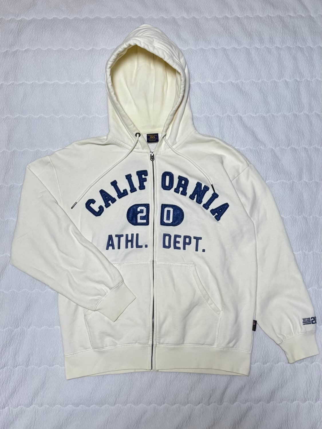 후아유 크림 후드집업 상품이미지1