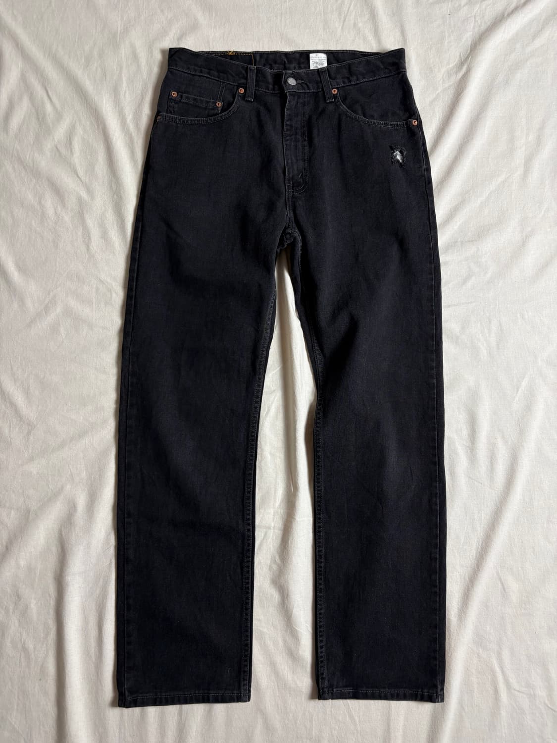 Levis 리바이스 블랙 데님 팬츠 505 W33 L32 상품이미지2