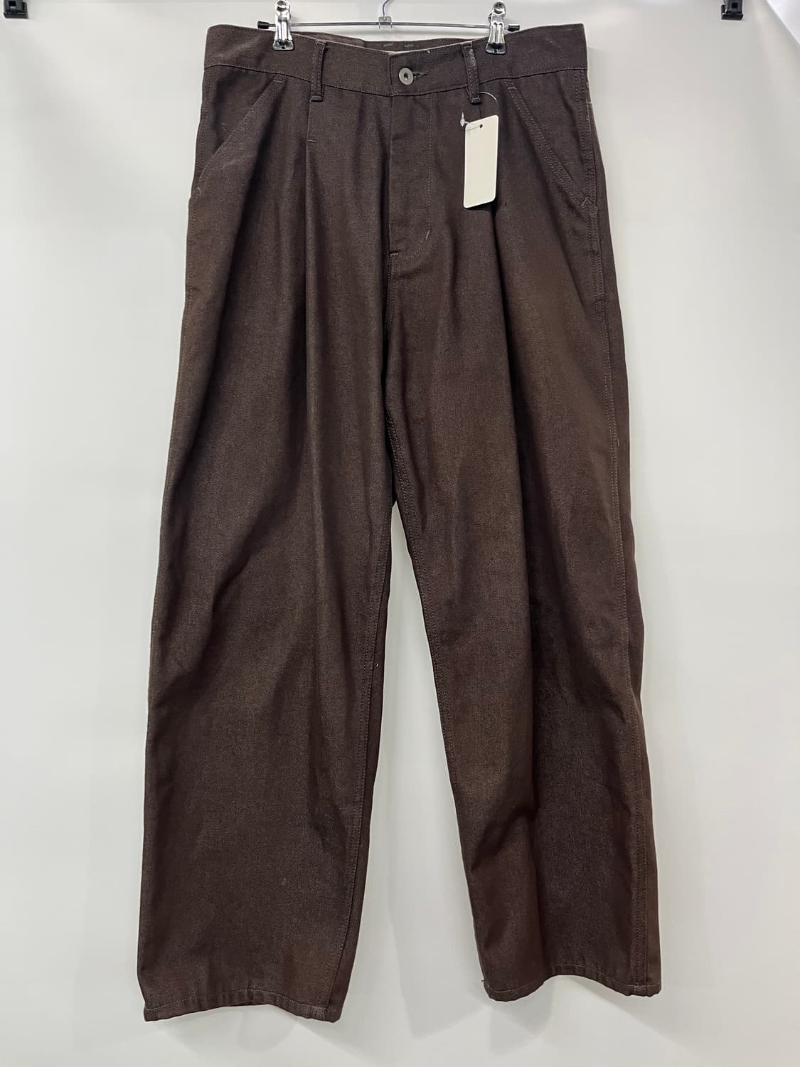 XEROBNR 제로 와이드 팬츠 브라운 L사이즈 상품이미지1