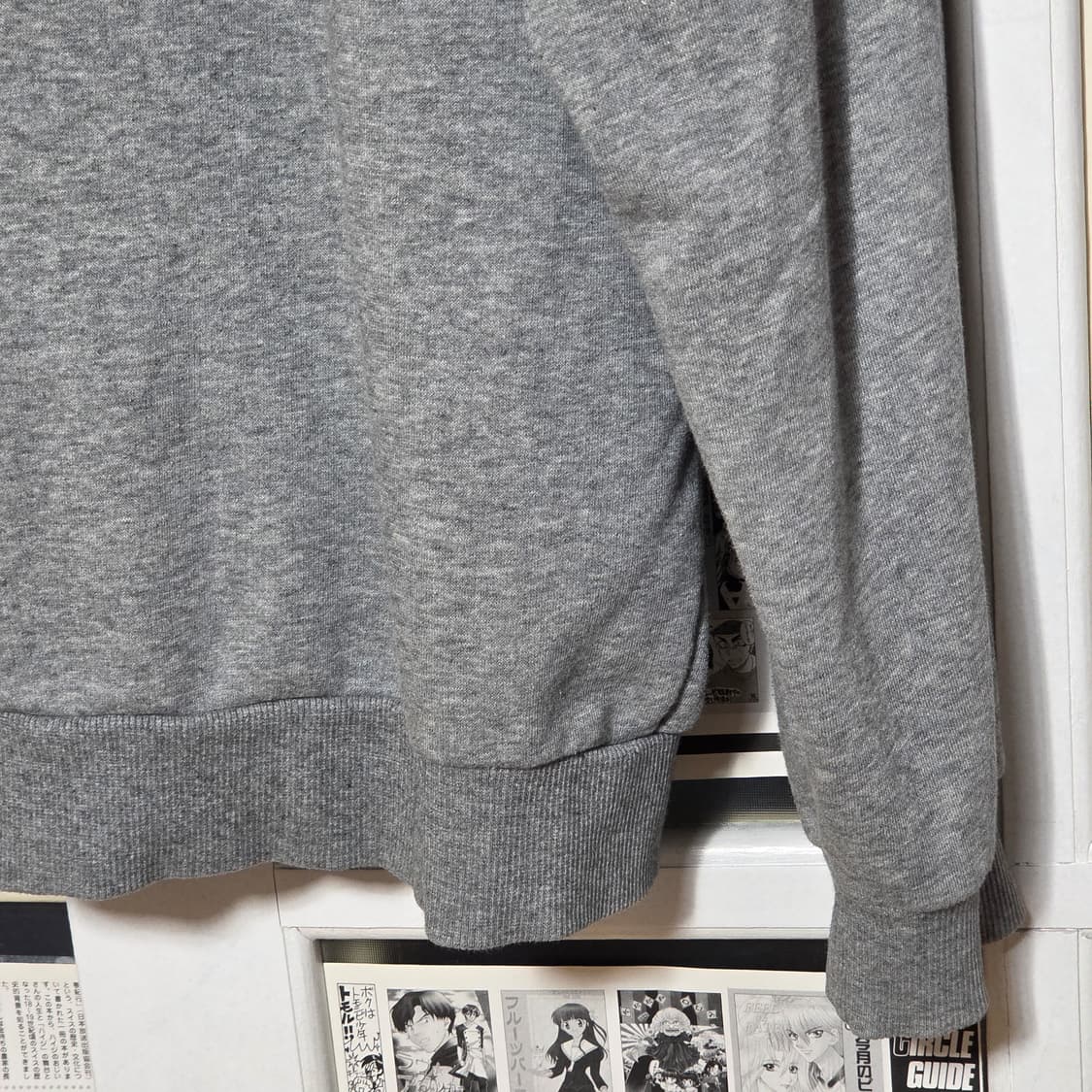 퓨마 오버핏 그레이 후드집업 상품이미지7