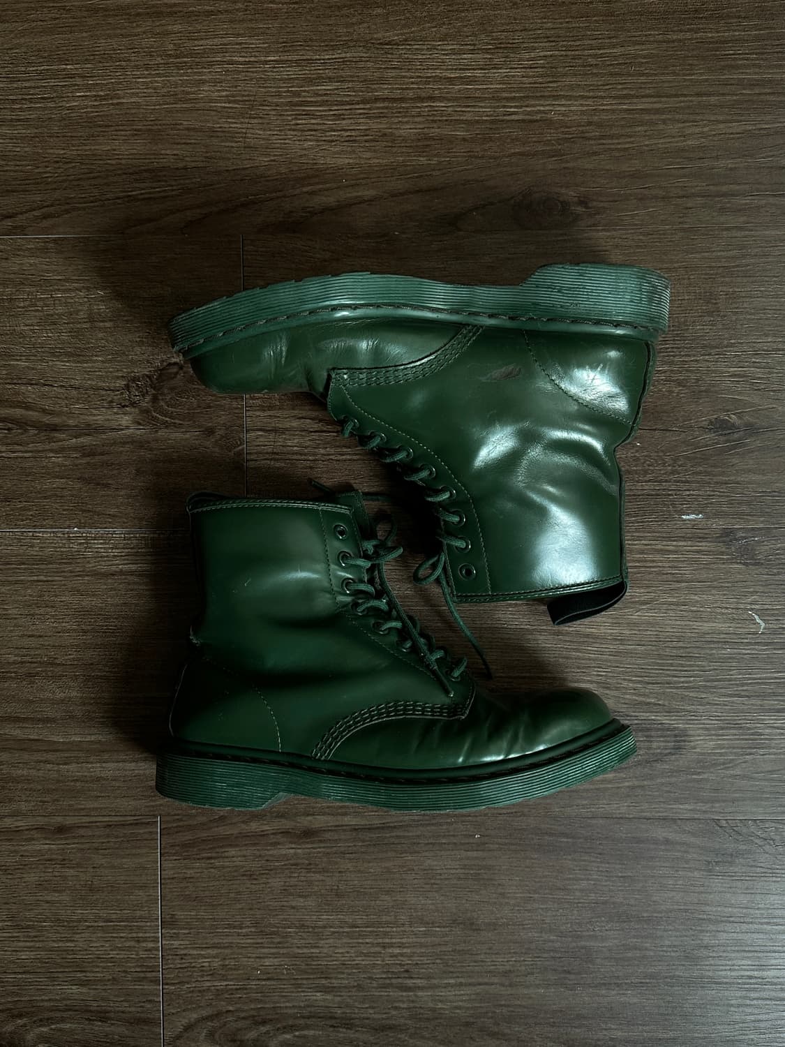 Dr Martens Limited 모노 그린 8홀 부츠 상품이미지2