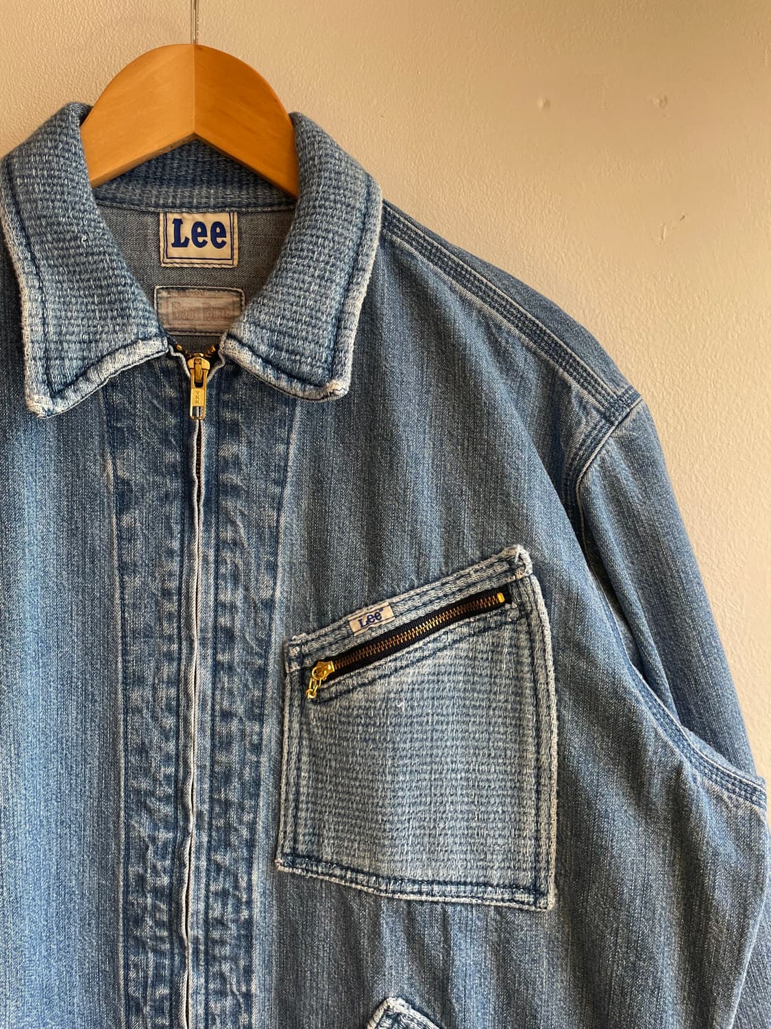 블루블루 재팬x리 플로우 자카드 포켓 91-B 데님 자켓 상품이미지3