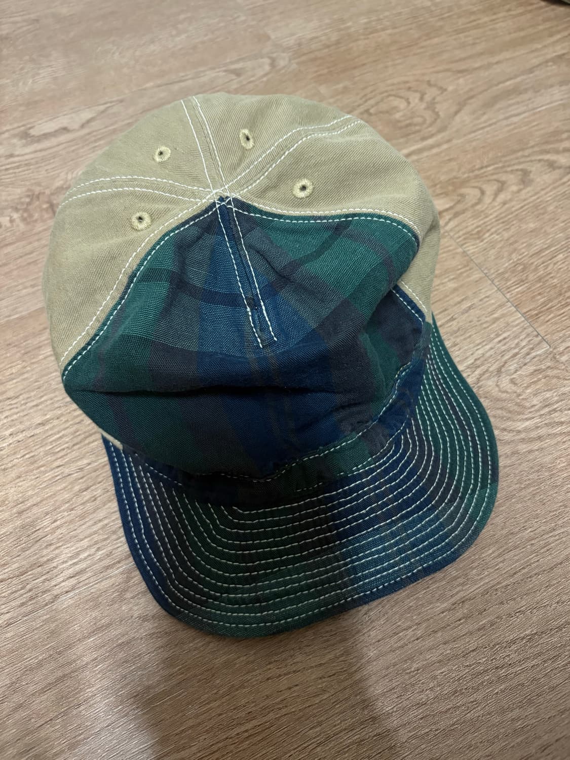 캐피탈 체크 캡 모자 상품이미지2