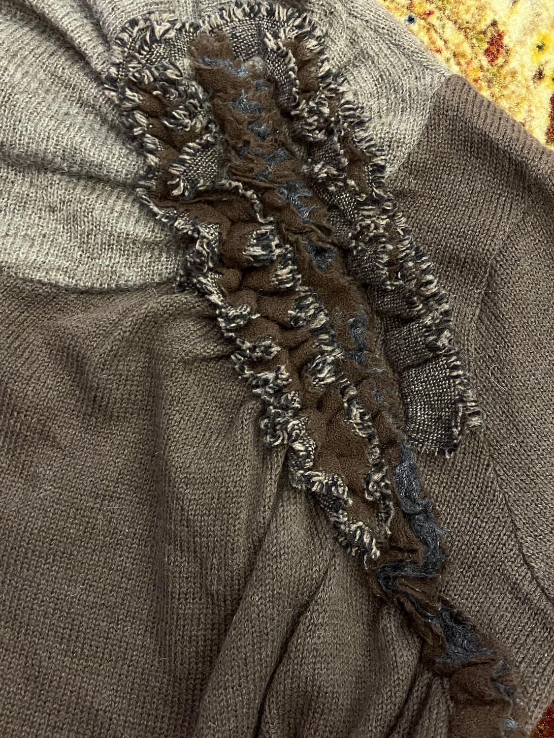 빈티지 러플 포인트 터틀넥 니트 상품이미지5