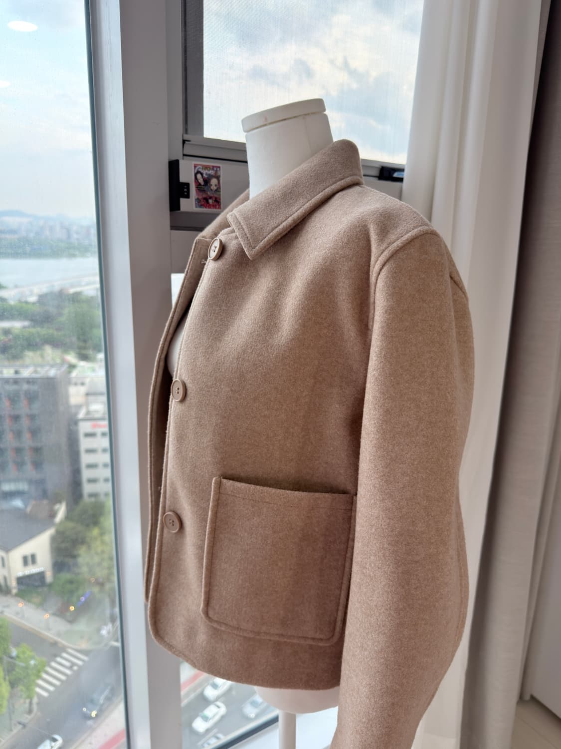 자라 소프트 자켓 포켓 tan mari 상품이미지6