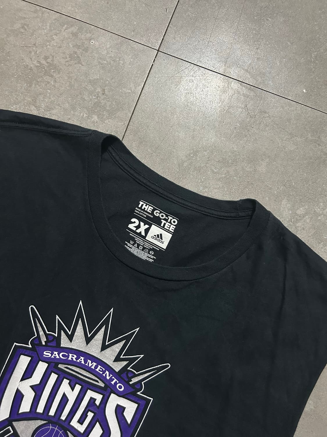 아디다스 x 세크라멘토킹 빈티지 슬리브리스  티셔츠  110size   상품이미지3