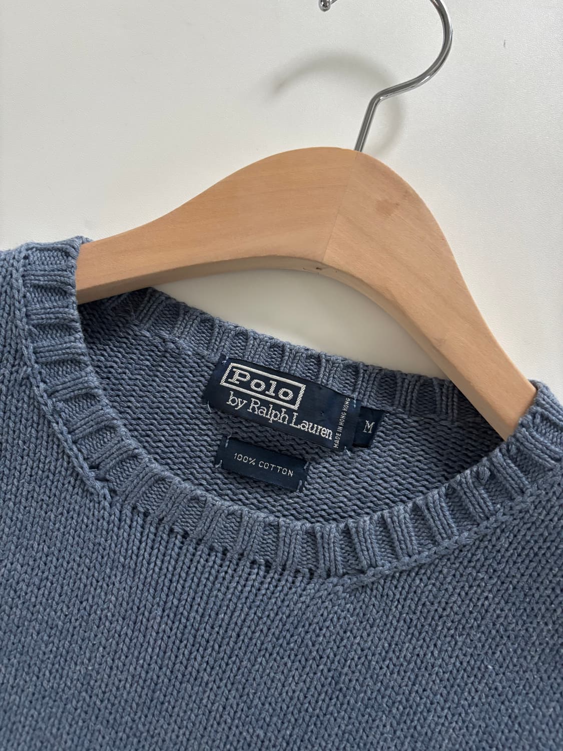 Polo 폴로 랄프로렌 딥블루 컬러 코튼 라운드넥 니트 상품이미지4
