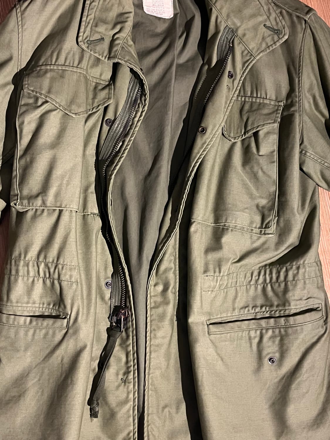 미군 m65 필드자켓 3세대 S-R 상품이미지2