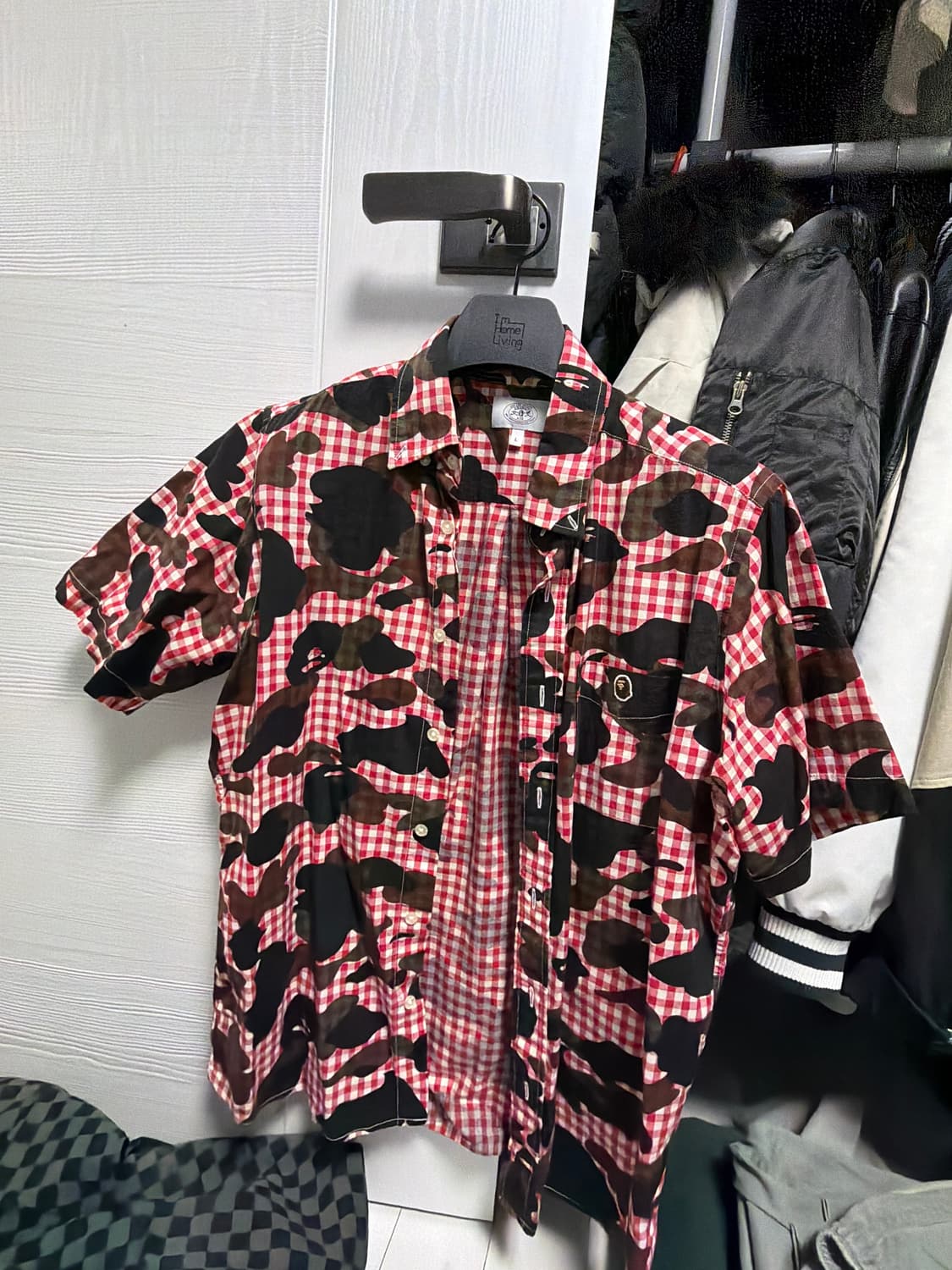 베이프 반팔 남방 L 상품이미지1