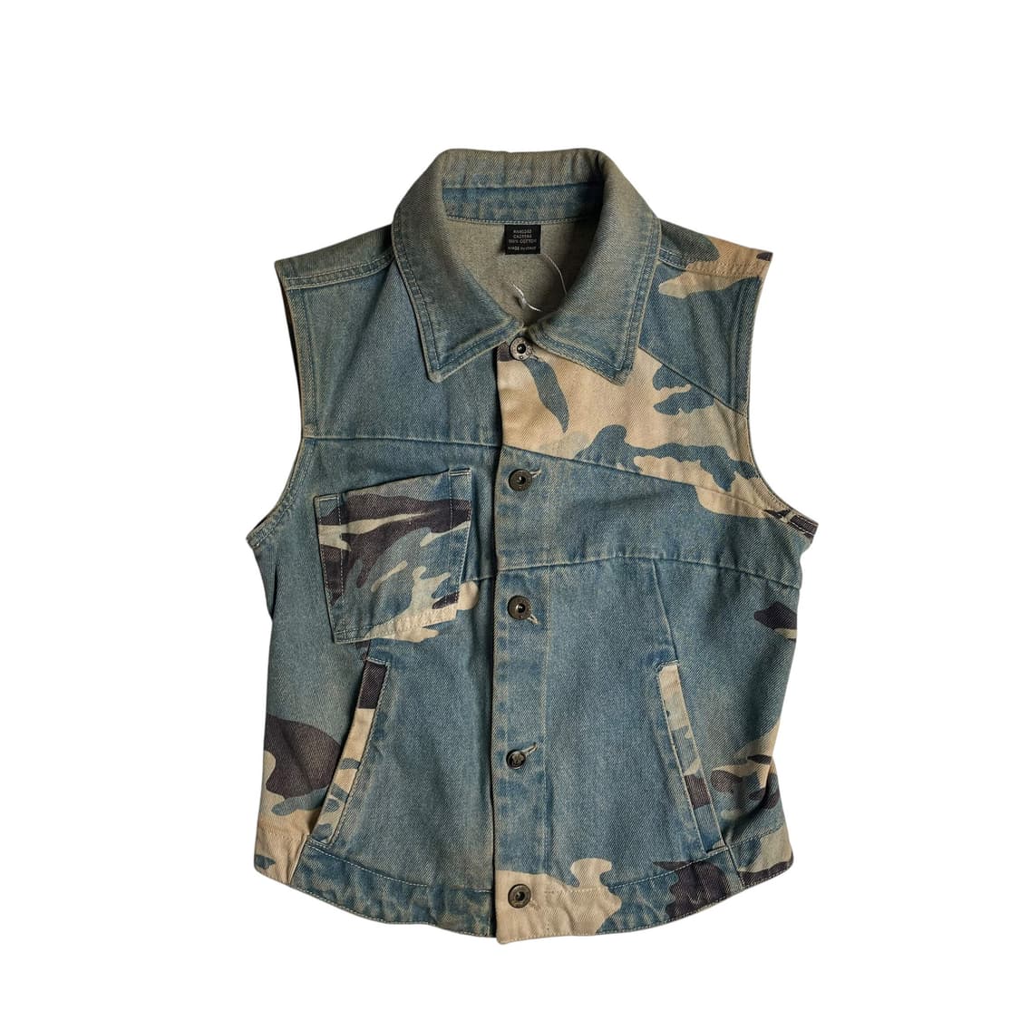 Diesel style lab 밀리터리 데님 베스트 (italy)  상품이미지1