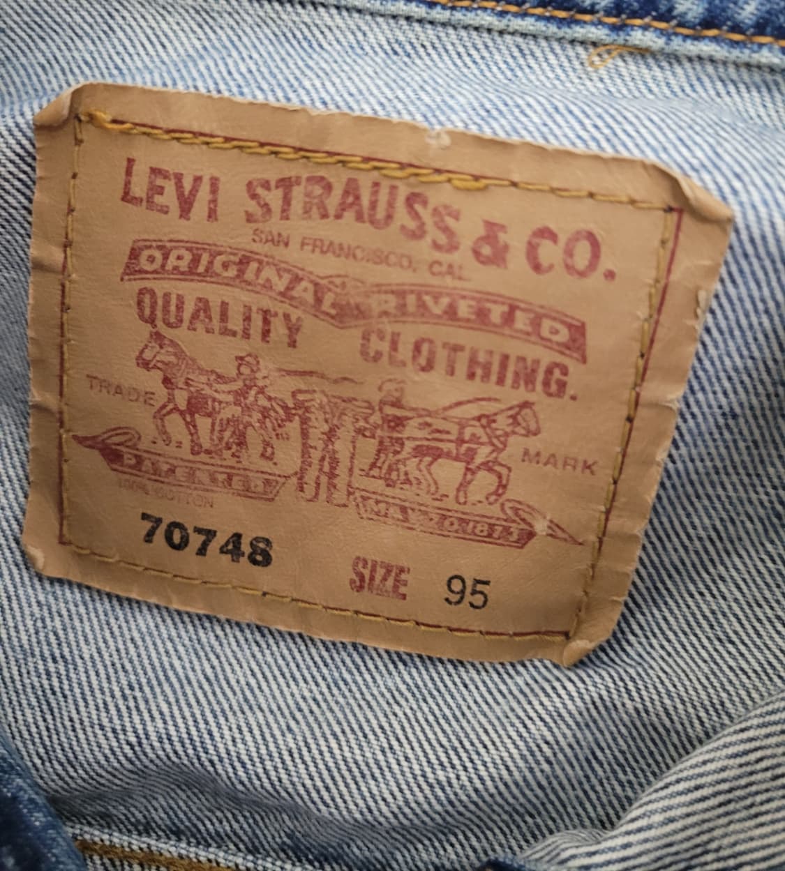 리바이스 데님 청자켓 상품이미지3