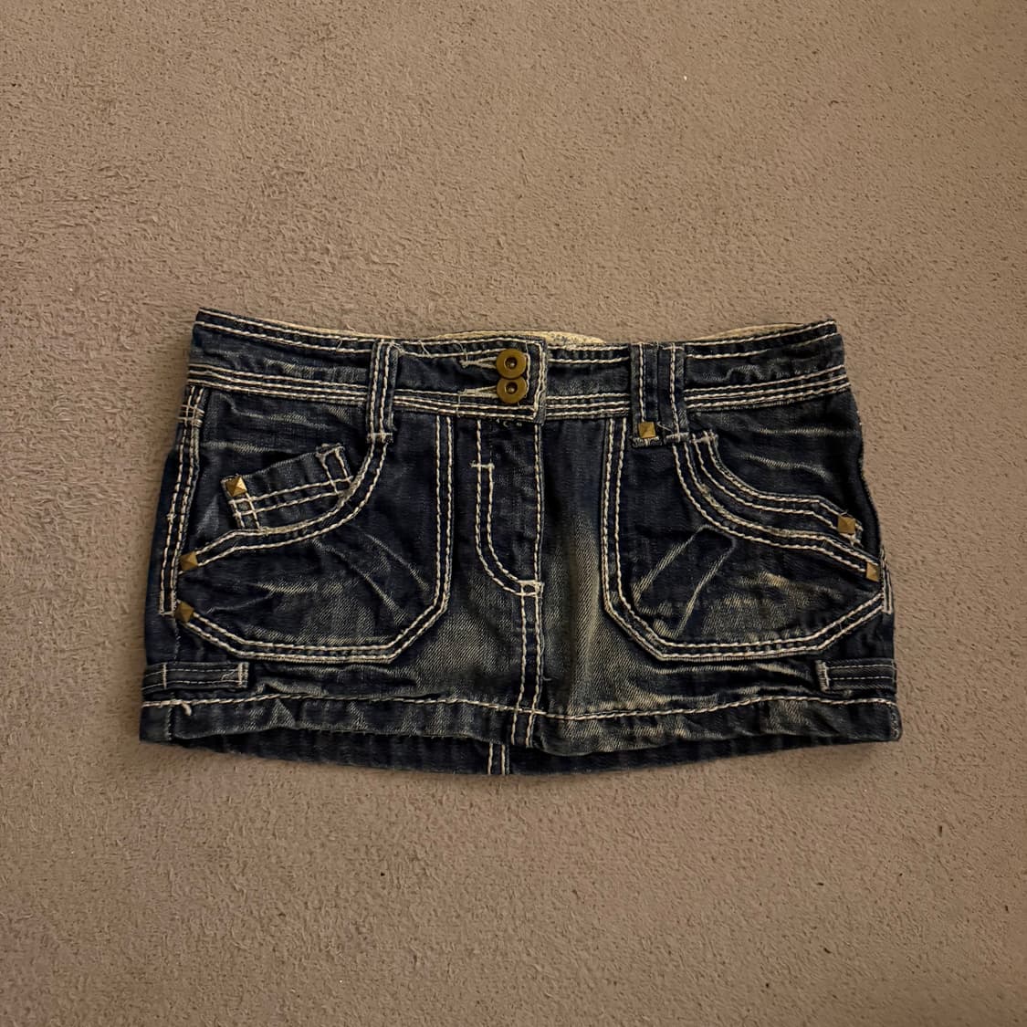트루릴리젼깔 빈티지 데님 숏치마   상품이미지1
