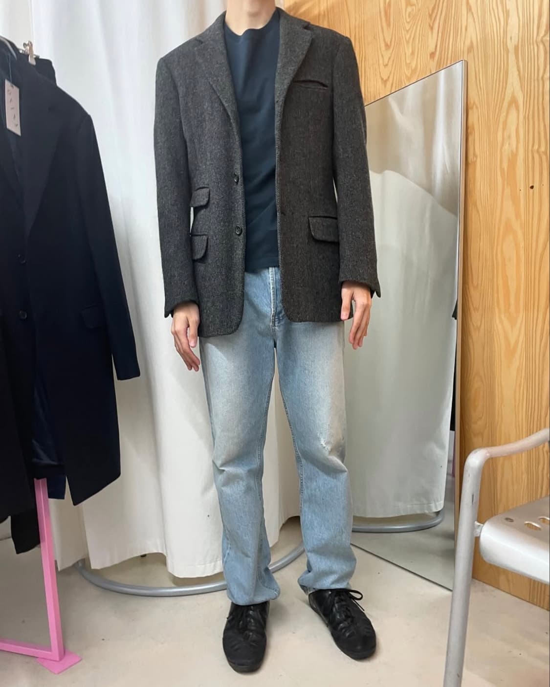 질 샌더 테일러 메이드 울 트위드 블레이저 상품이미지2