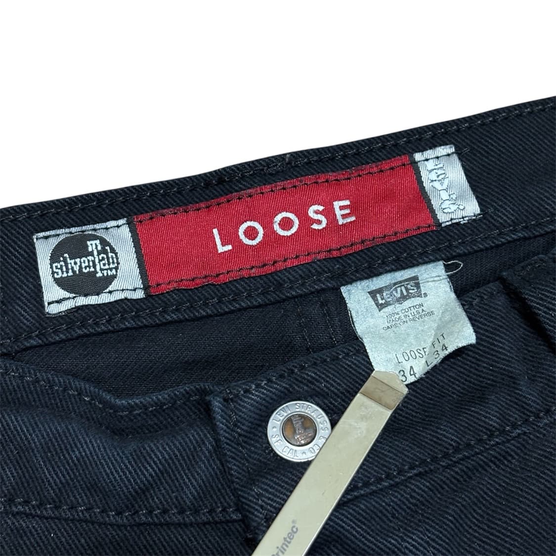 90s 리바이스 실버탭 루즈 흑청 USA 상품이미지4