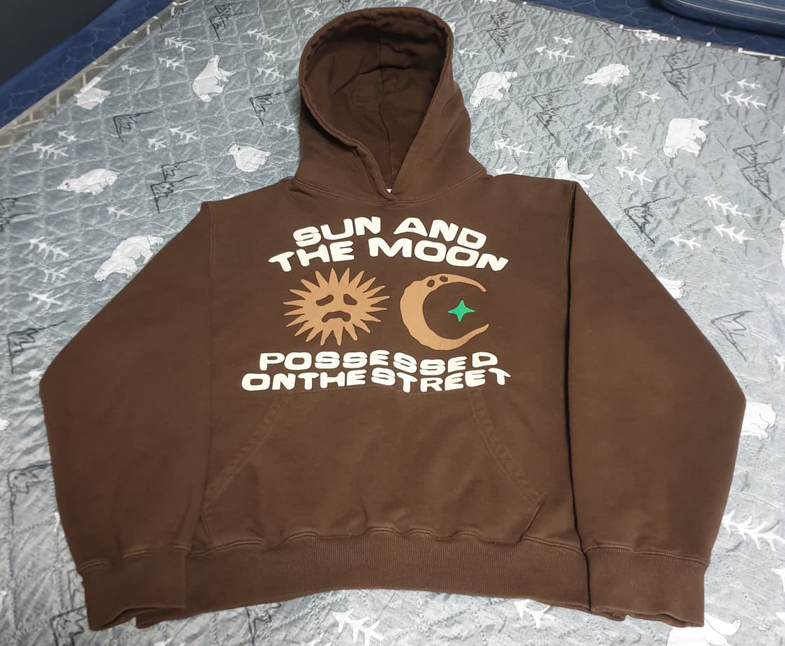 퍼츠 올데이 기모후드티 브라운 (2사이즈) 상품이미지1