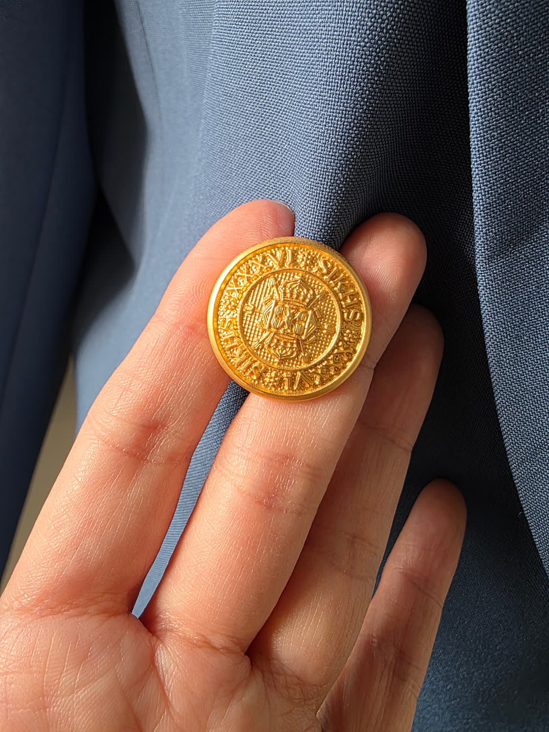 더블 금장 버튼 자켓 상품이미지3