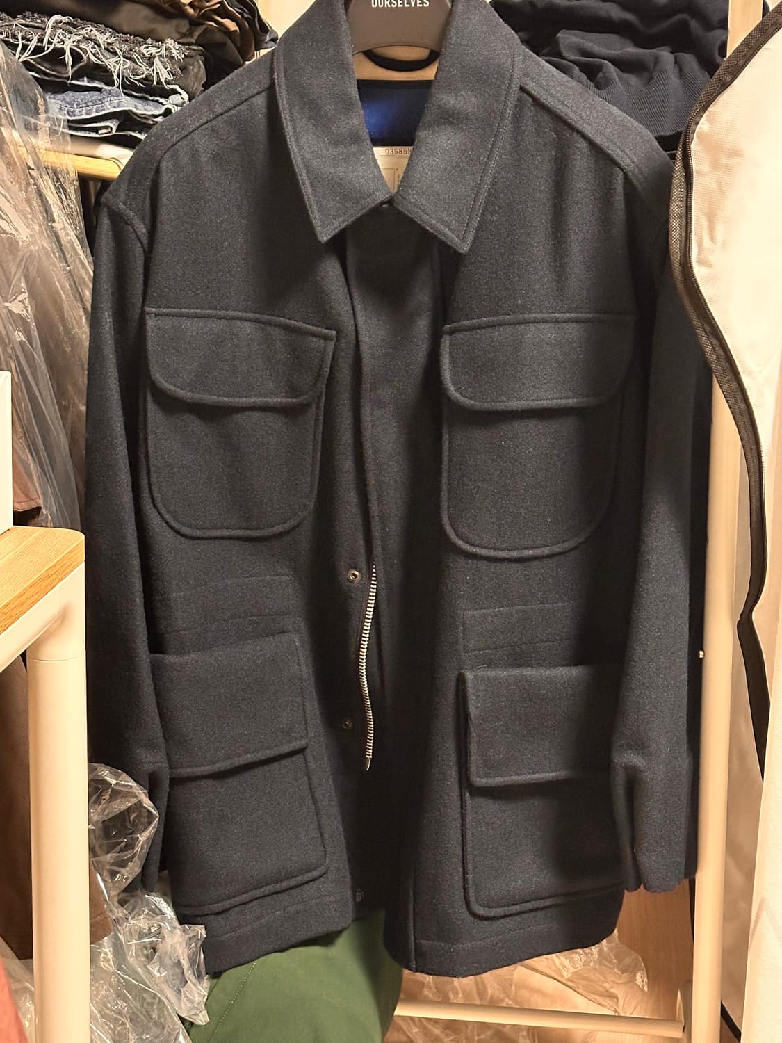 도큐먼트 WOOL MELTON FIELD JACKET 멜튼울 M 상품이미지2