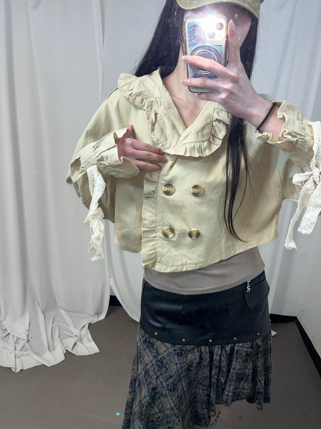 나폴레옹 버튼 러블리 니혼진 셔츠  상품이미지6