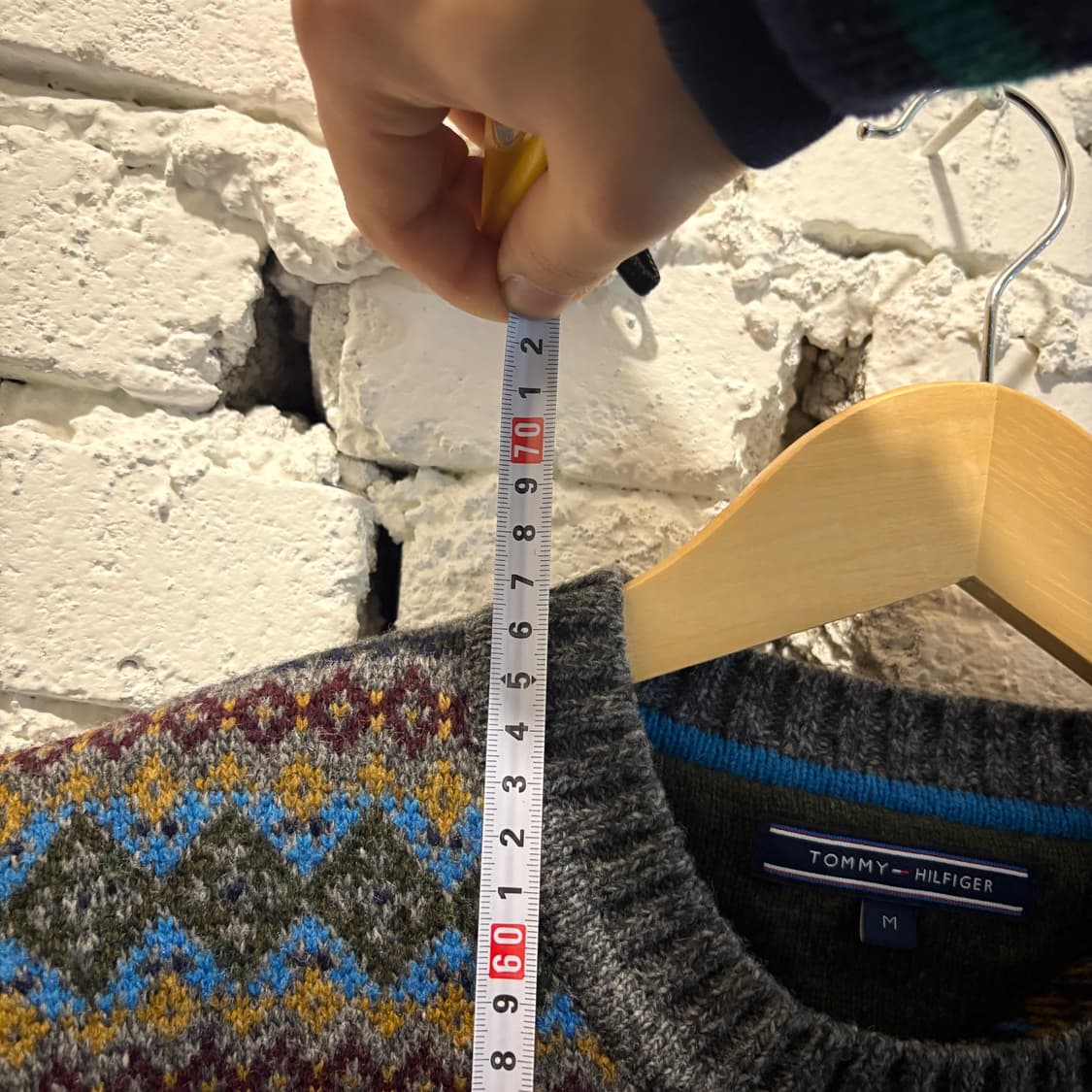 타미힐피거 엘보패치 노르딕 패턴니트 상품이미지7