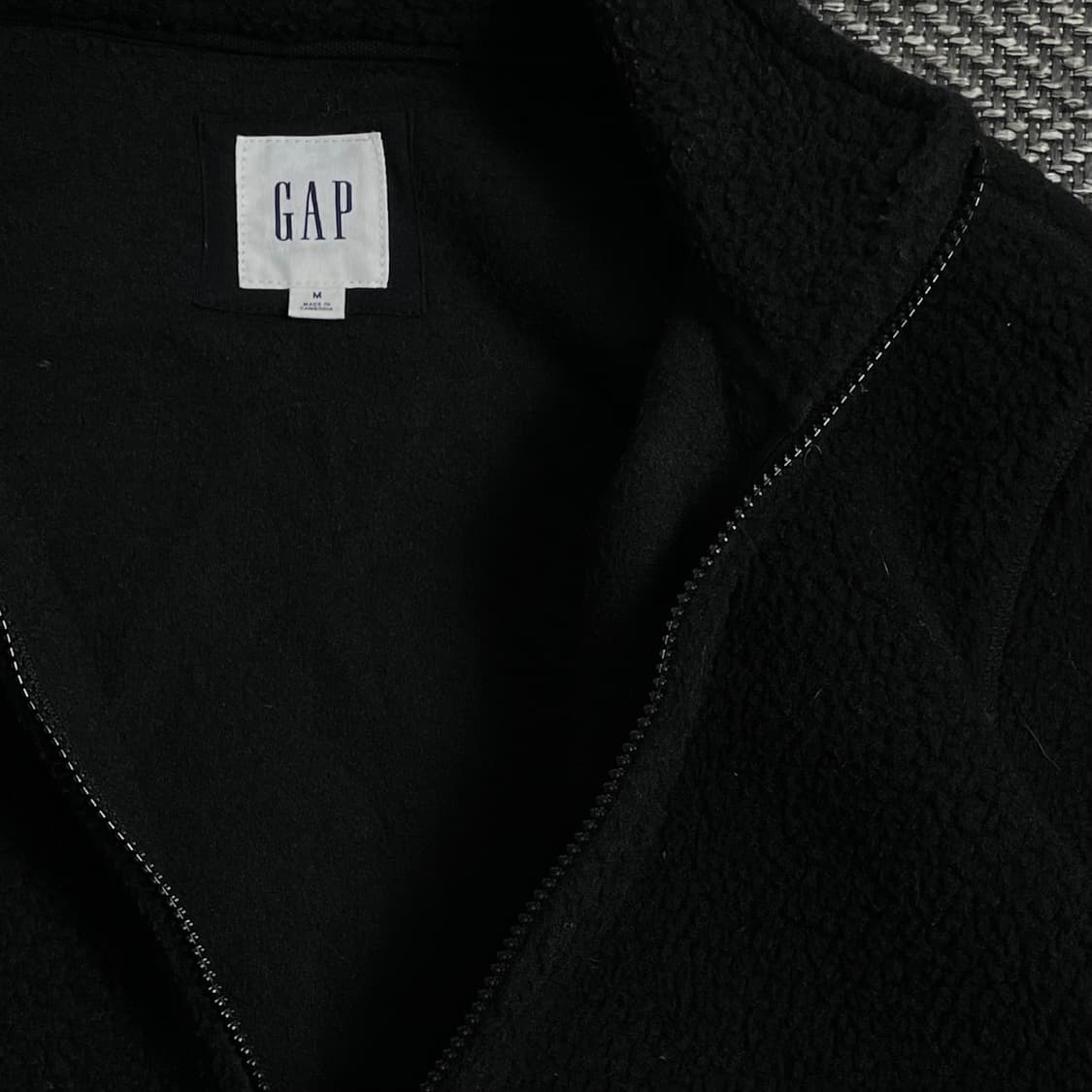 GAP 미니멀 블랙 플리스 집업 자켓y 4018 상품이미지7