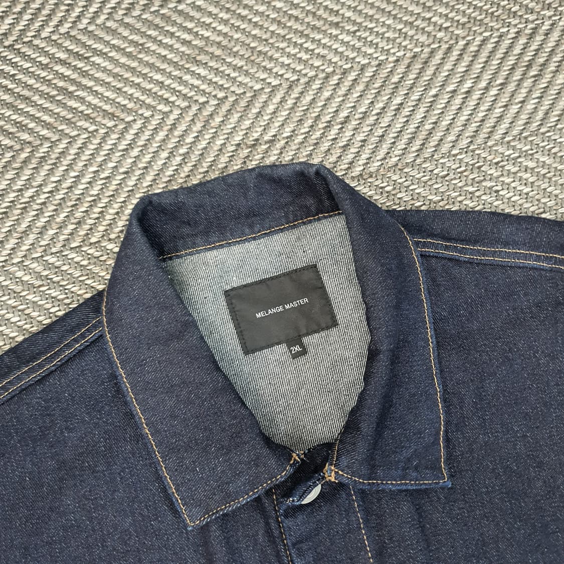 멜란지마스터 오버핏 데님 청바켓 남자110 상품이미지2