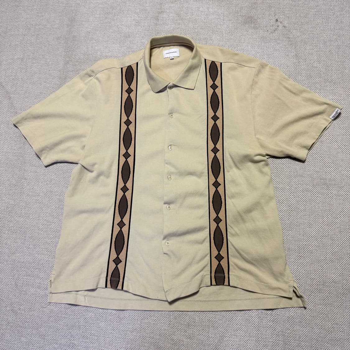 디스이즈네버댓 패턴 카라 반팔 가디건 상품이미지1