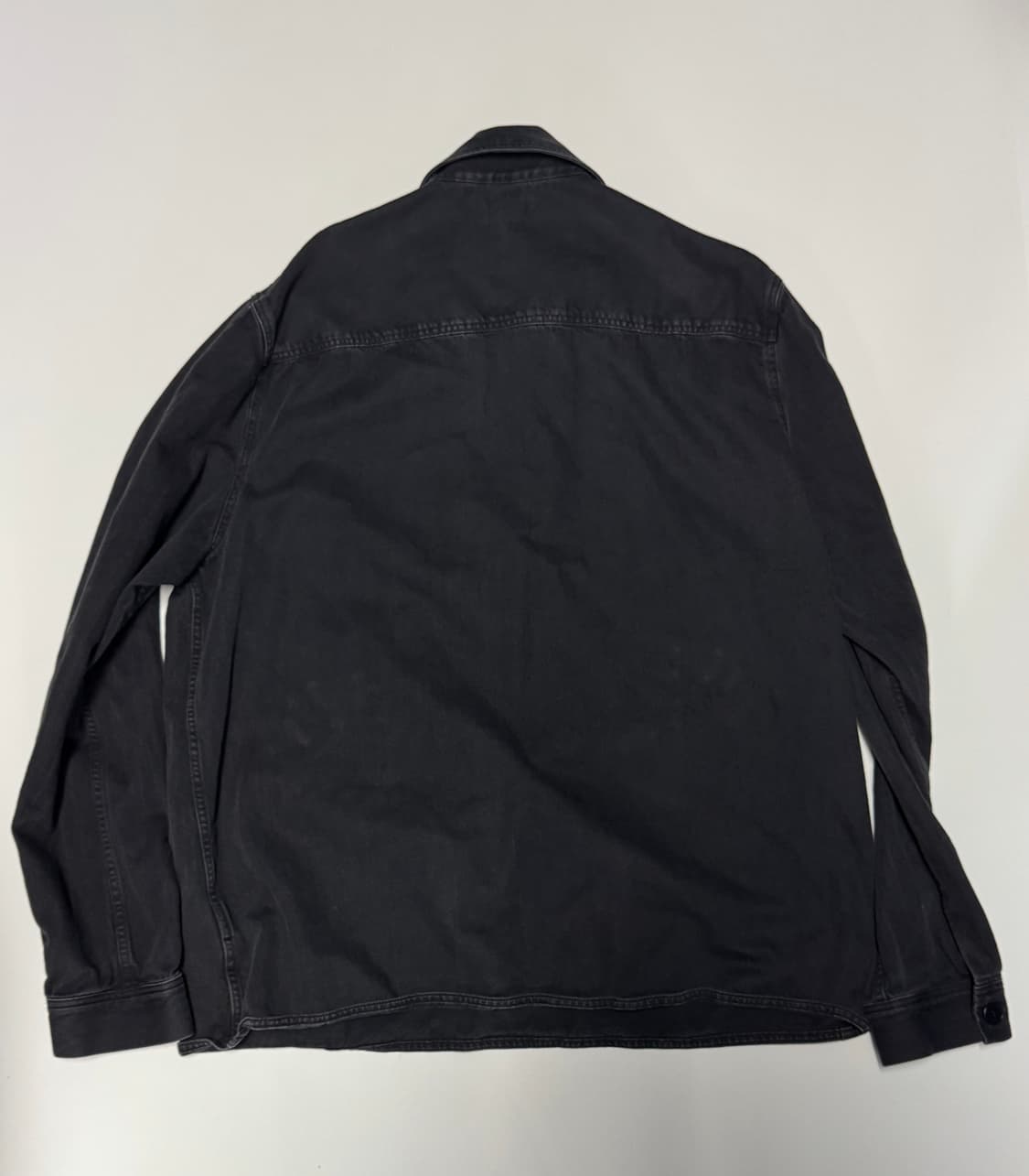 정품!! Cos 코스 풀오버 흑청 반집업 셔츠 L ~XL 상품이미지2