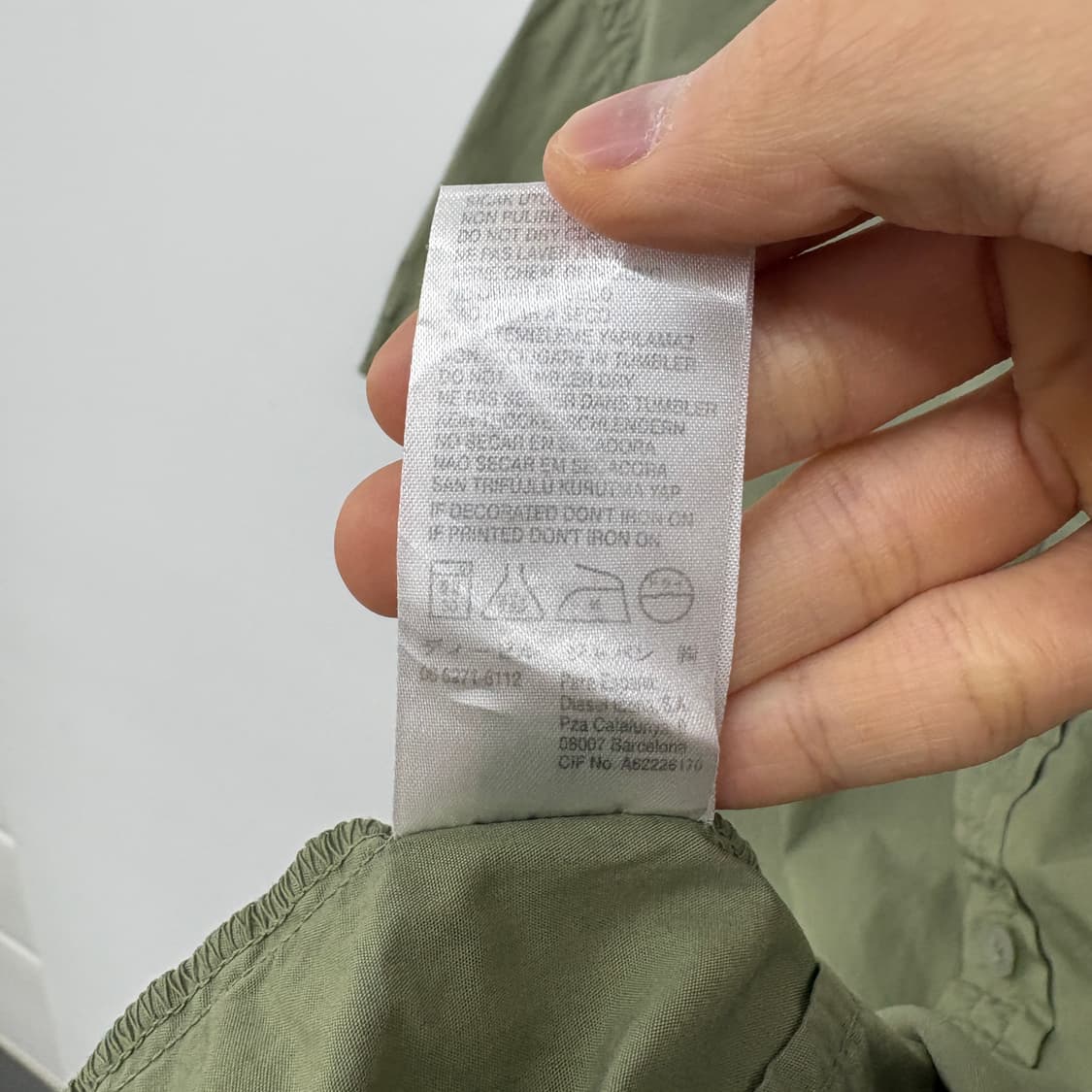 디젤 빈티지 오버핏 카키 반팔 셔츠 남성XXL 상품이미지6