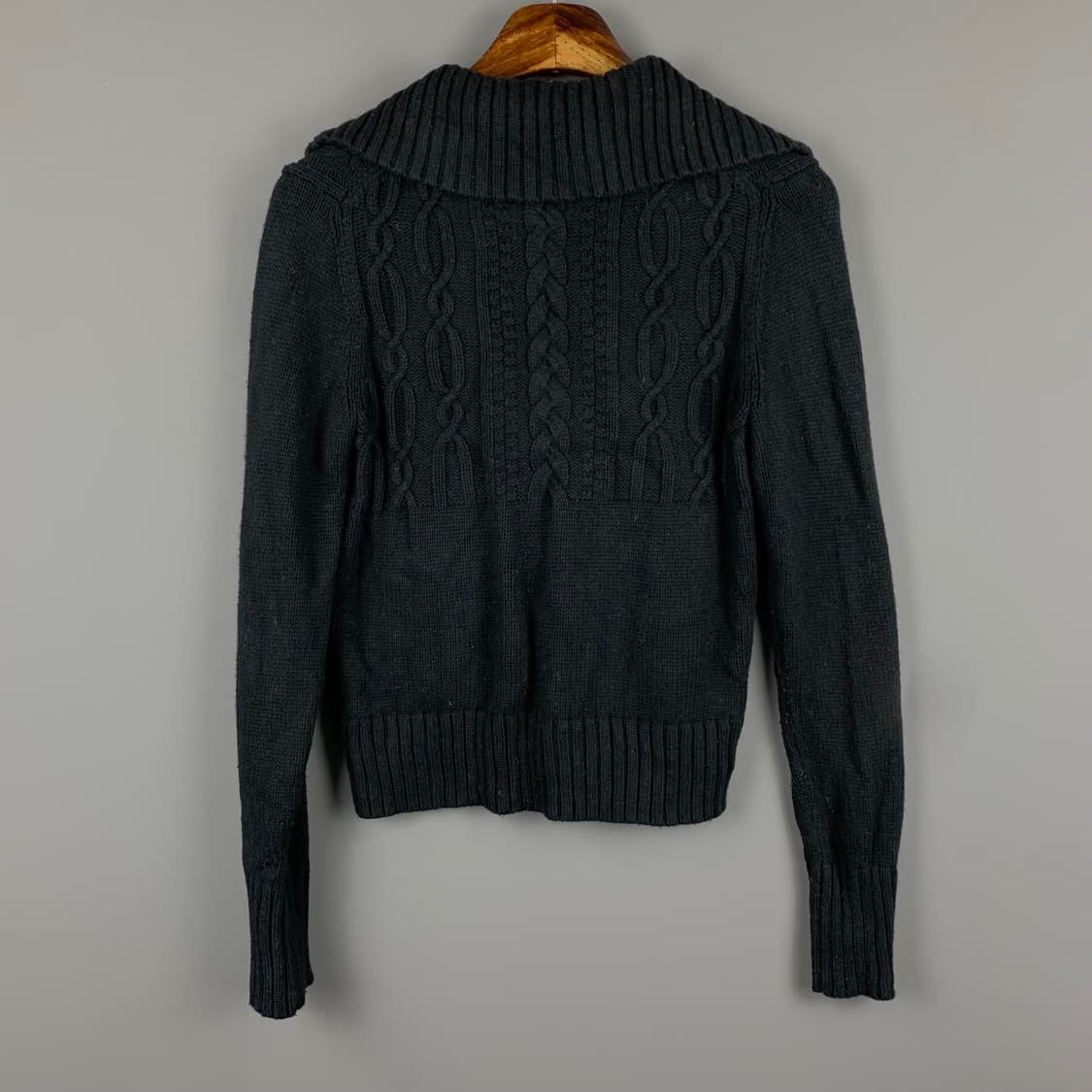 타미힐피거 패턴 블랙 니트 가디건 상품이미지3