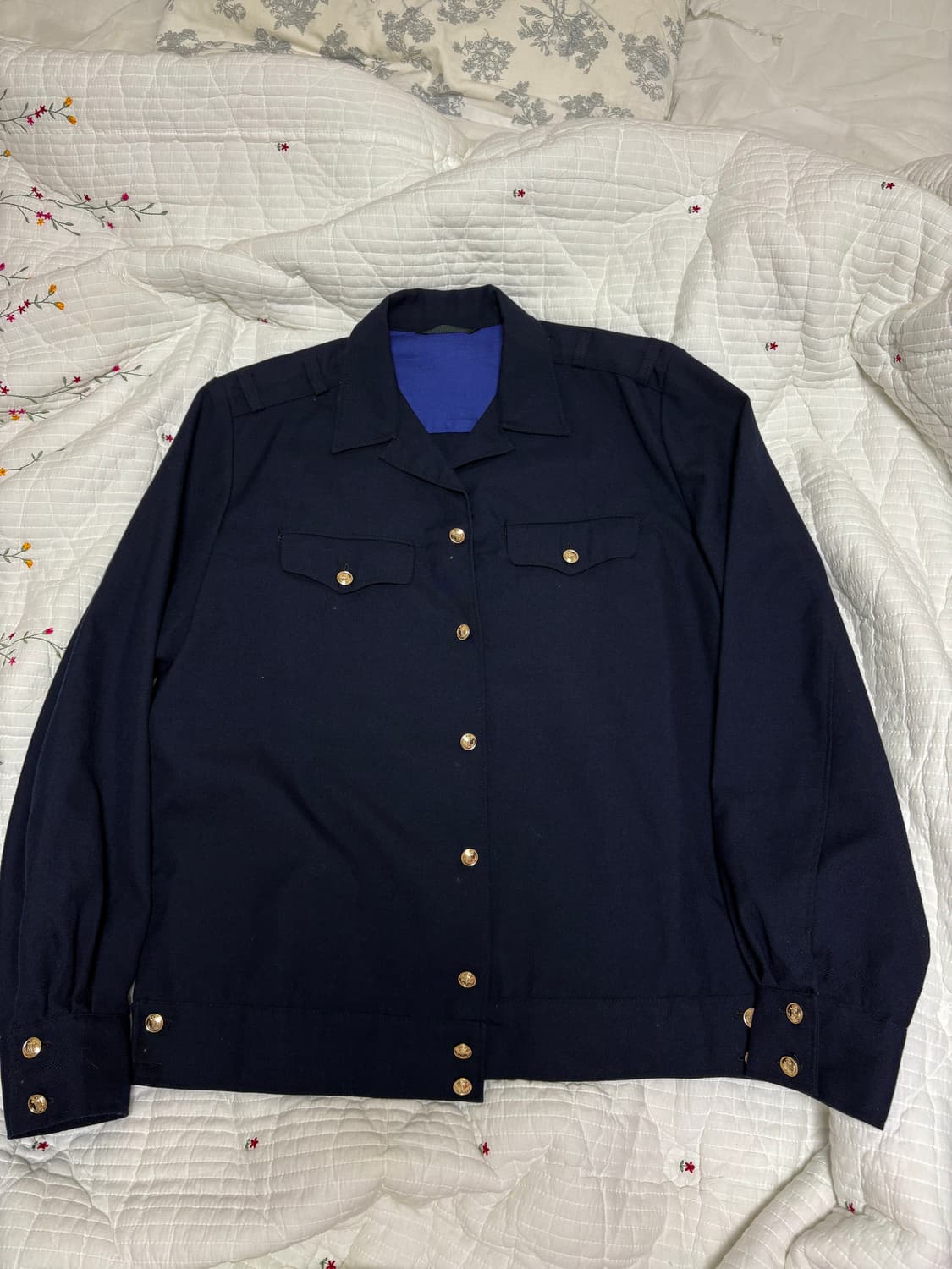 소련 해군 1991년 보급 네이비 금장 블레이저 자켓(105) 상품이미지1