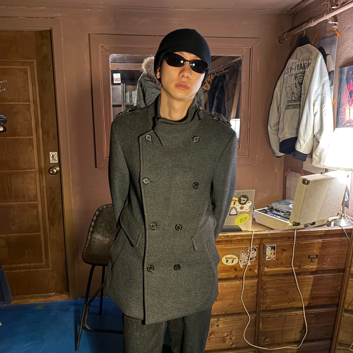 AD HOC COLLAR DETAIL WOOL COAT 상품이미지2