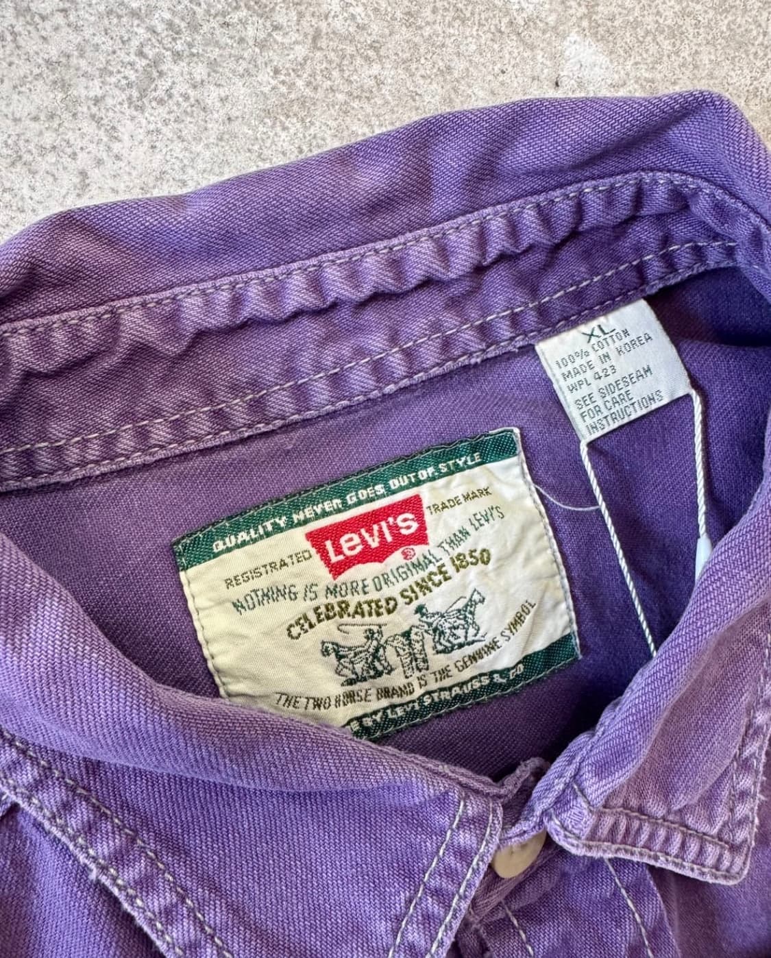 90s 리바이스 코튼 셔츠 상품이미지2