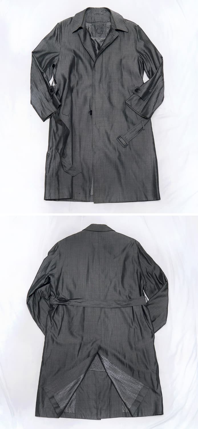 지방시 (GIVENCHY) 실크 울헤링본 클래식 벨티드 코트 (100+) 상품이미지2