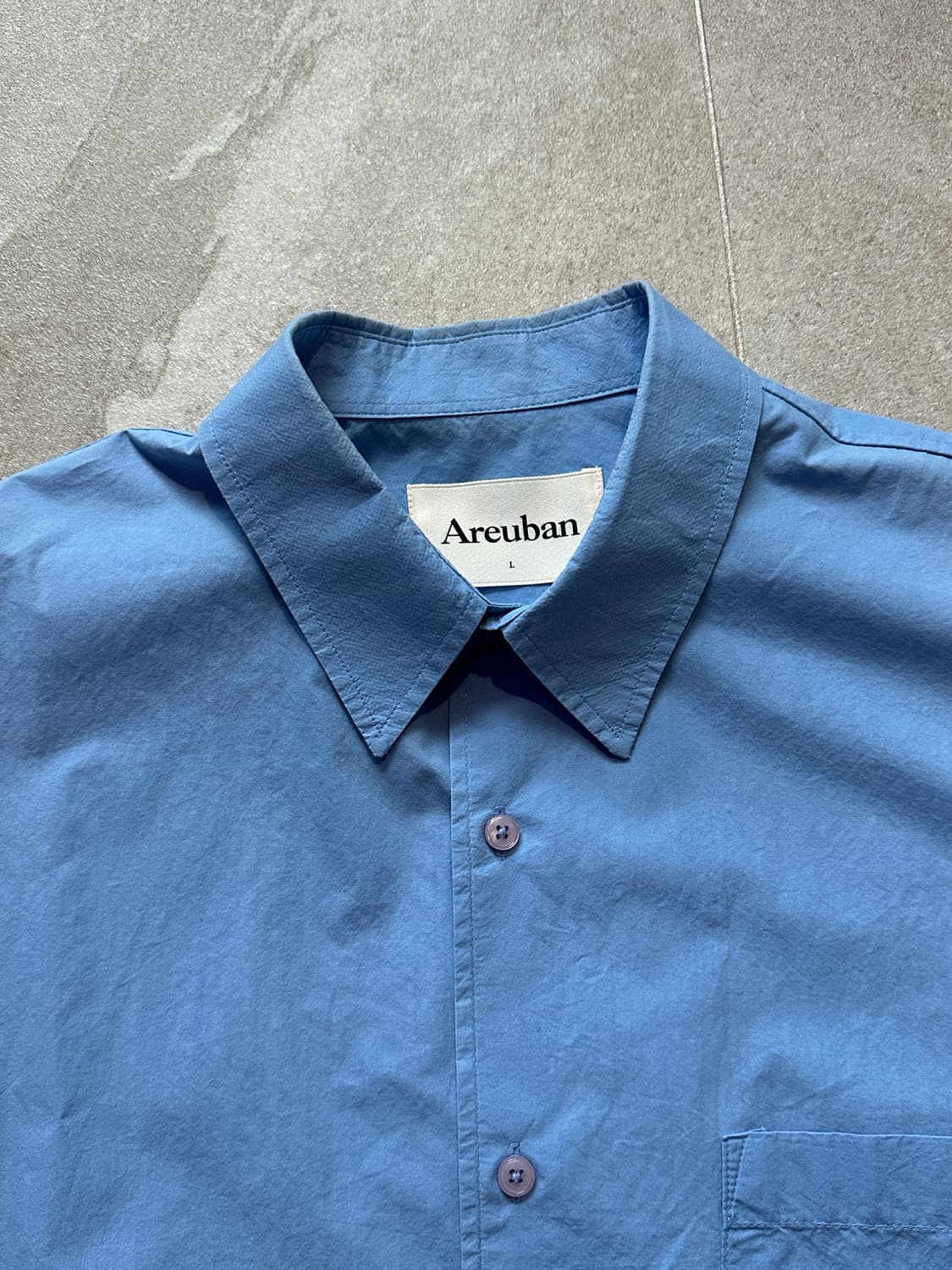 아르반 릴렉스드 블루라인 셔츠 스카이 블루 L 상품이미지4