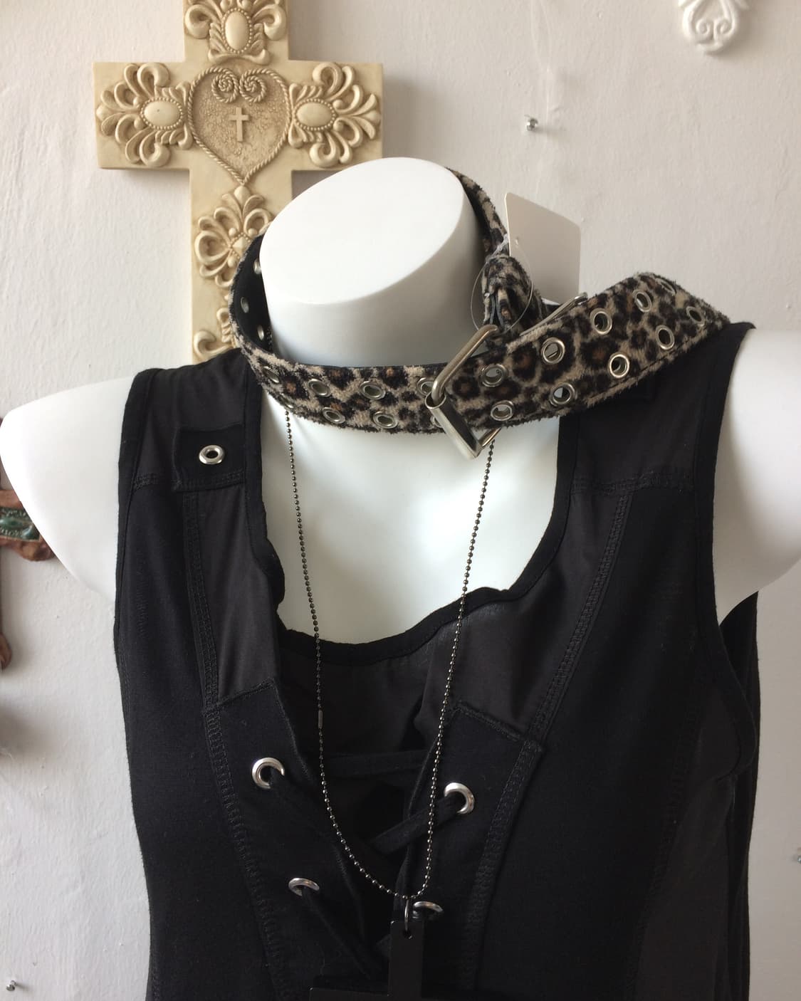 leopard fake fur belt 상품이미지8