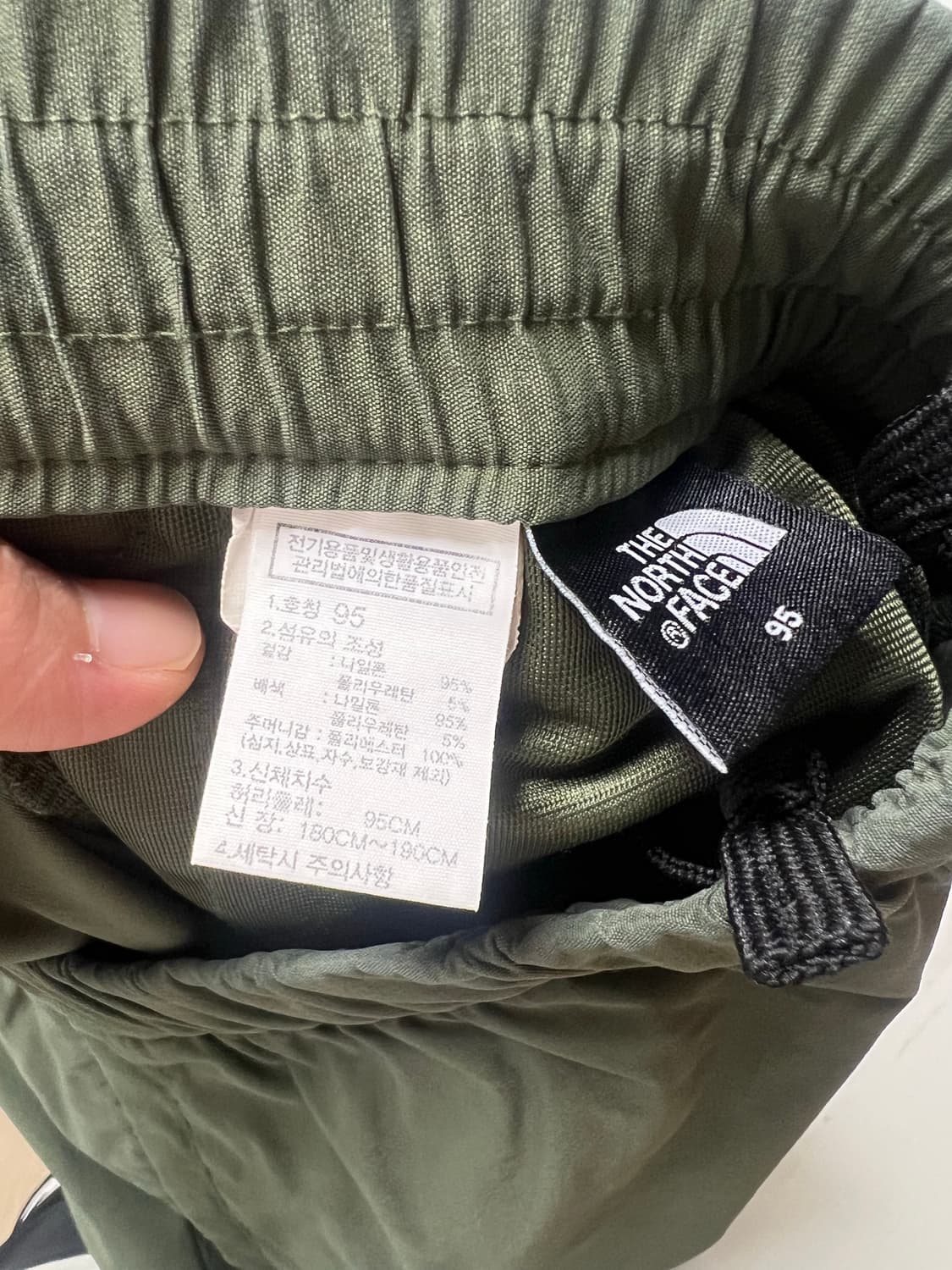 노스페이스 우븐 조거팬츠 카키/블랙 95 상품이미지3