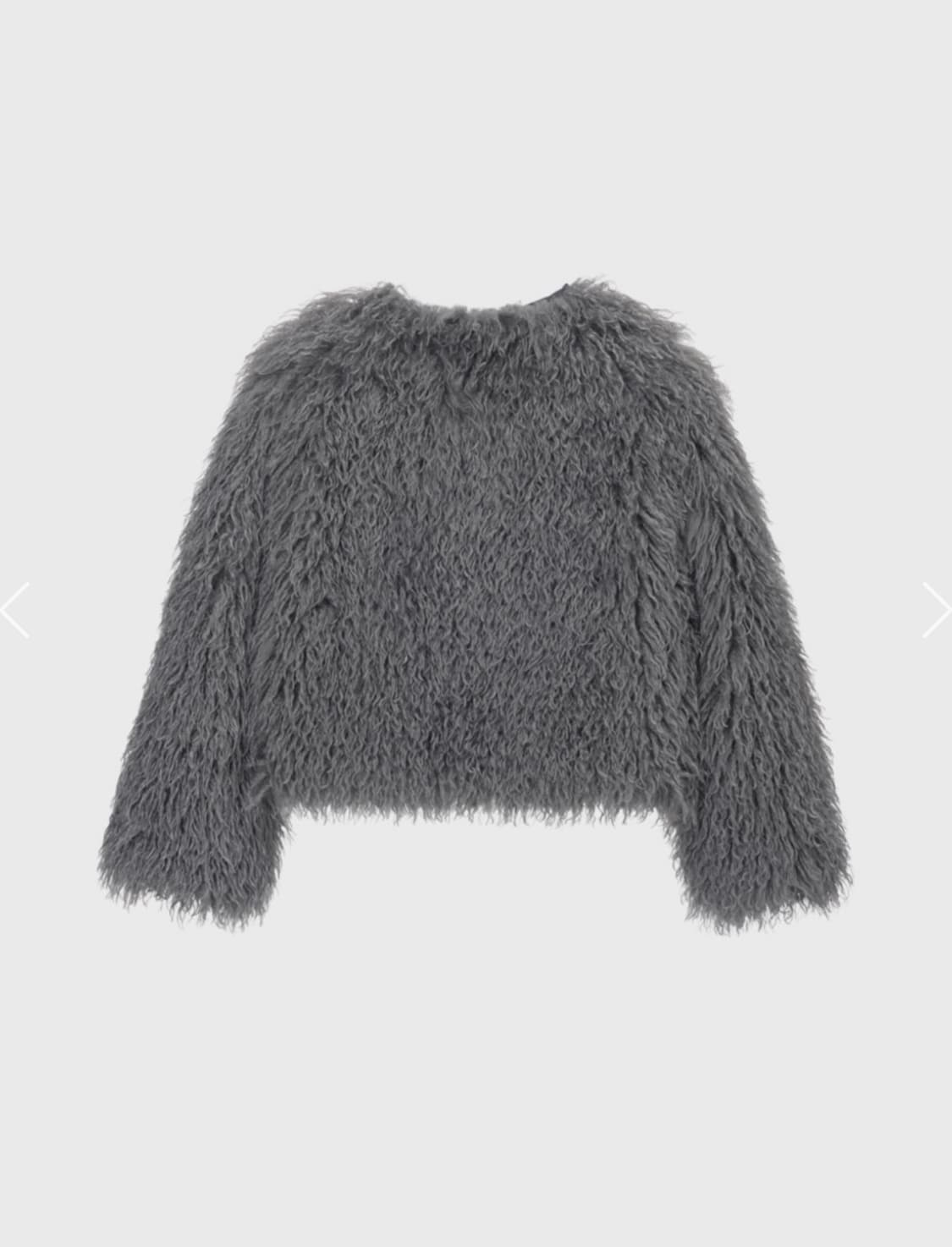 모노하 컬리 숏자켓 그레이 상품이미지3