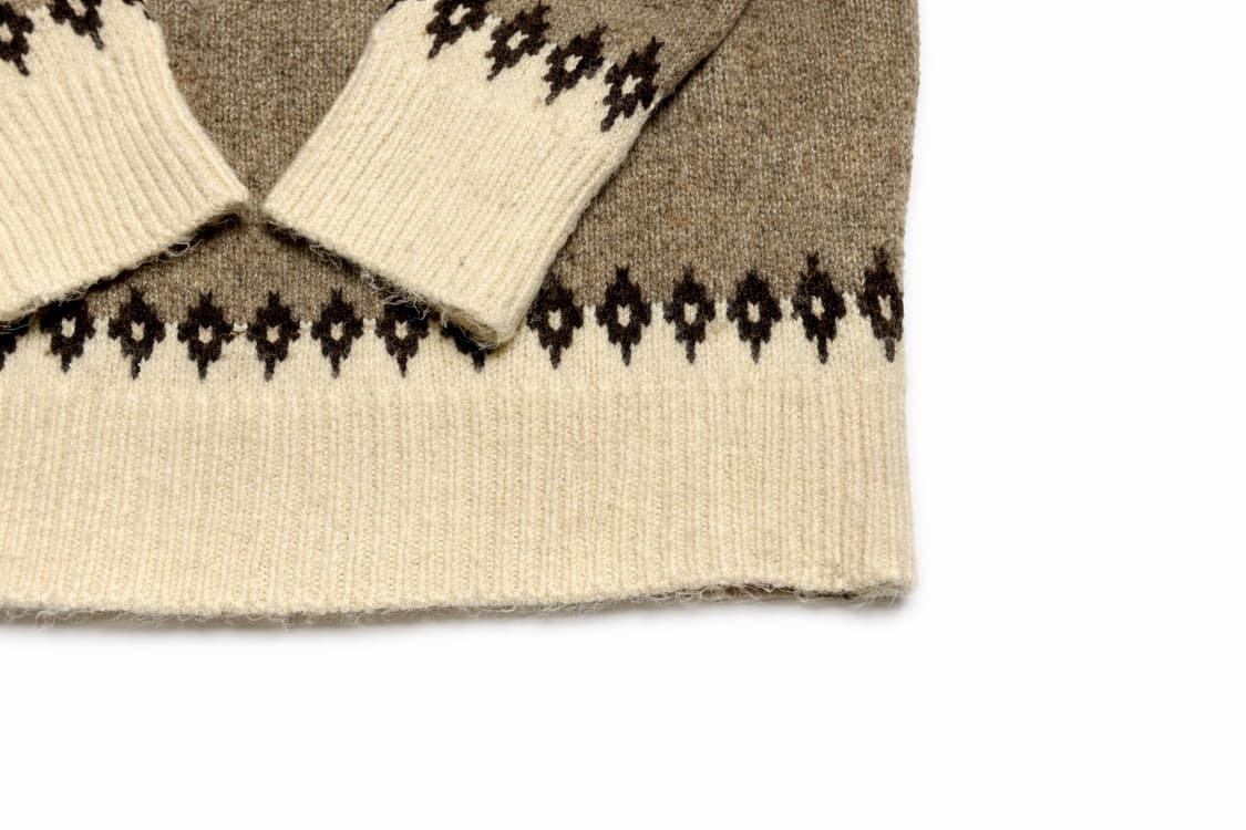 JPN 일본 빈티지 노르딕 페어아일 보헤미안 패턴 요크 니트 스웨터 상품이미지5