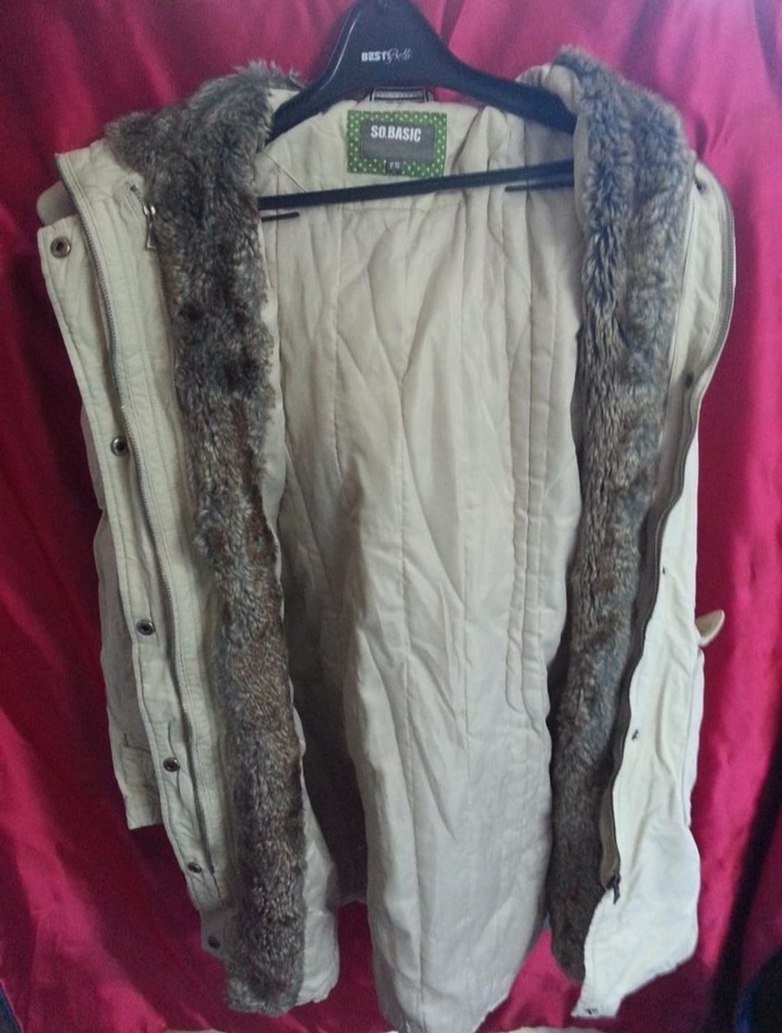 SO BASIC 쏘베이직 털안감 야상 점퍼 자켓 85 상품이미지3