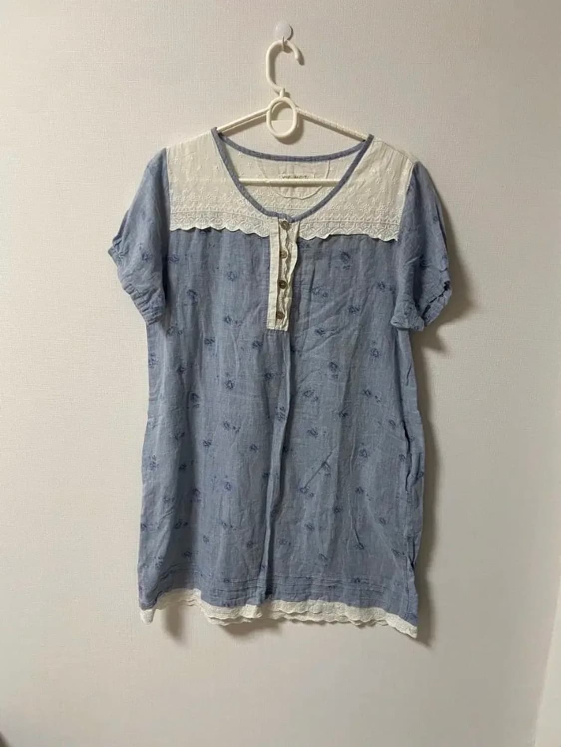 빈티지 모리걸 하구미 대장 잔꽃 레이스 원피스 상품이미지1