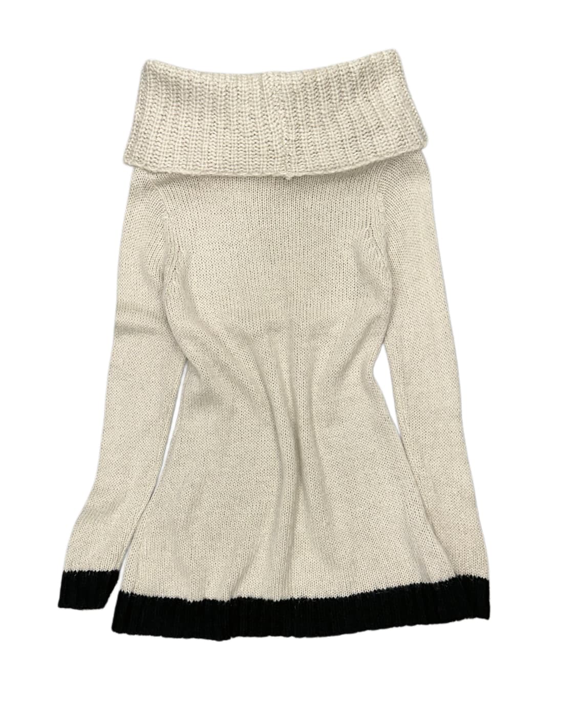 oatmeal off-shoulder knit dress 상품이미지5