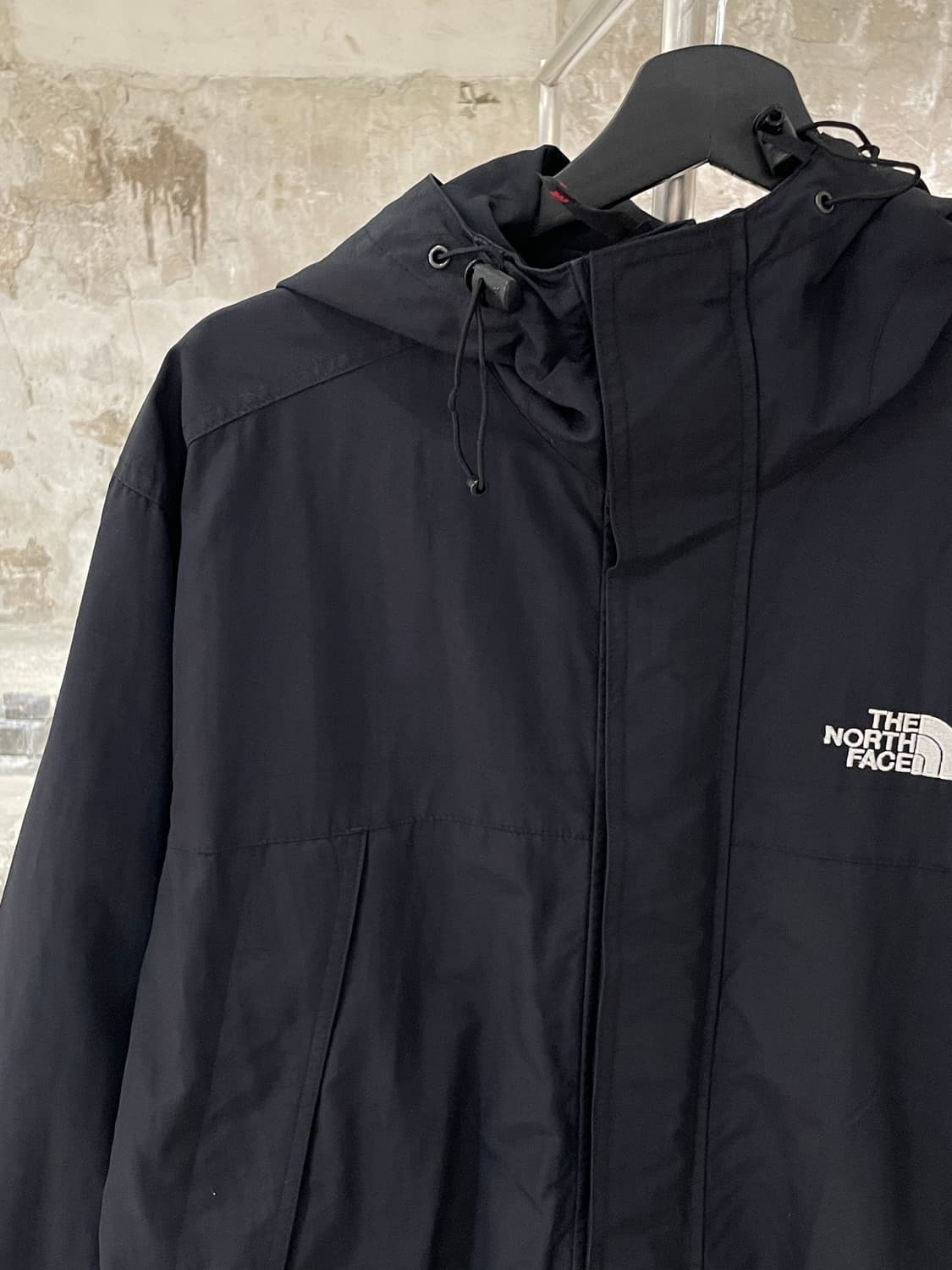 노스페이스 블랙 암 포켓 벨크로 나일론 자켓 상품이미지2