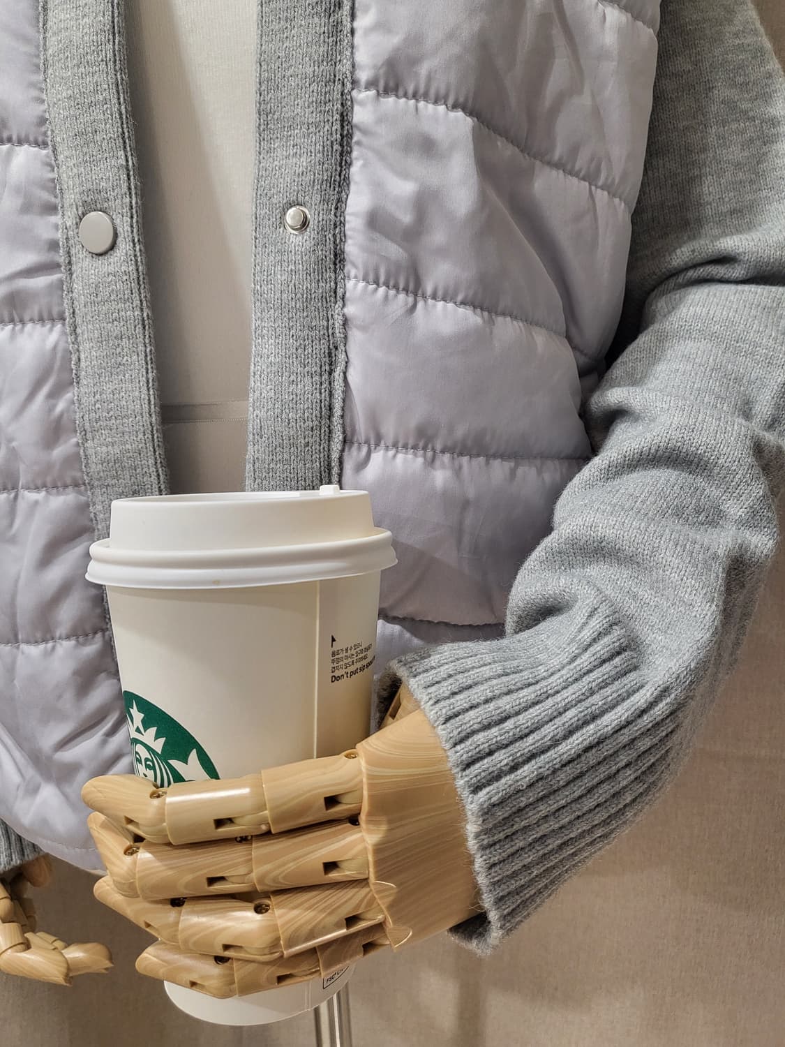 택포🎁새상품 경량 오리털 가디건 니트 덕다운 폴라 스웨터 패딩 상품이미지7