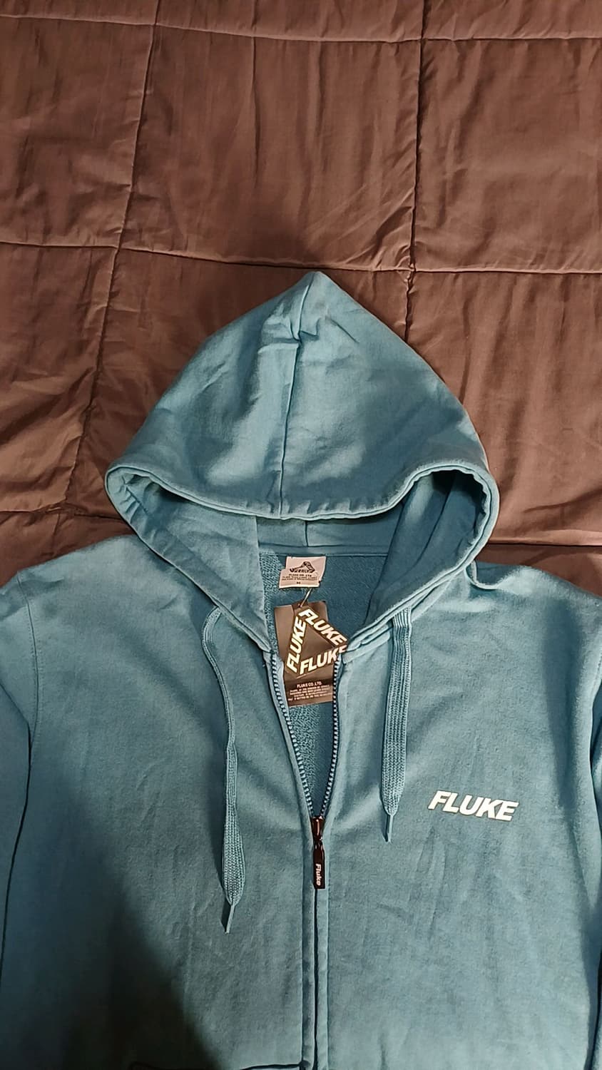 플루크 미사용 후드집업 실측100 가슴55 기장73 상품이미지4