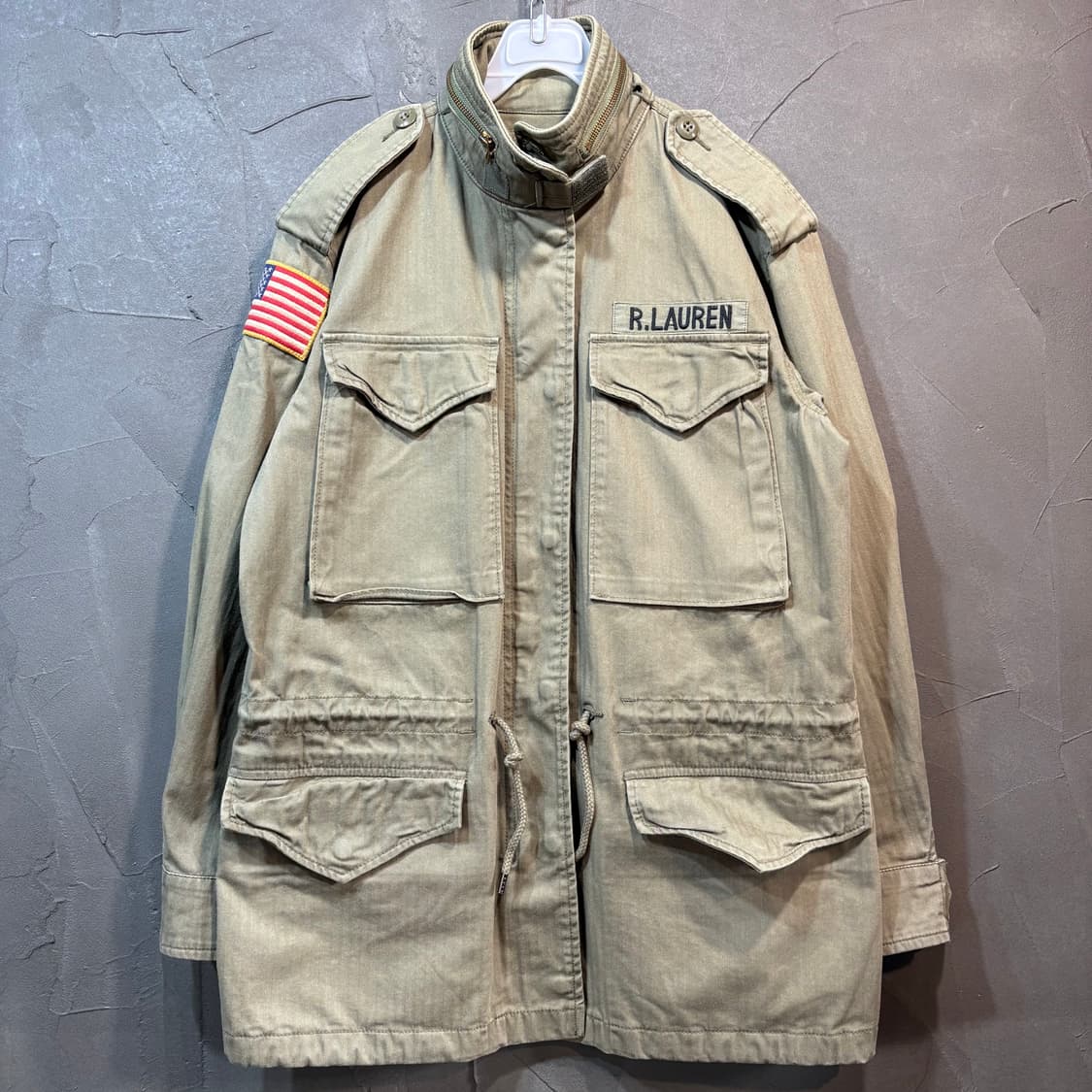 [S] POLO 폴로 랄프로렌 성조기 패치 필드 자켓 상품이미지1