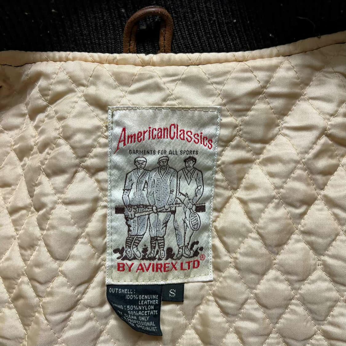 90s 아비렉스 아이콘 가죽 바시티자켓 상품이미지3