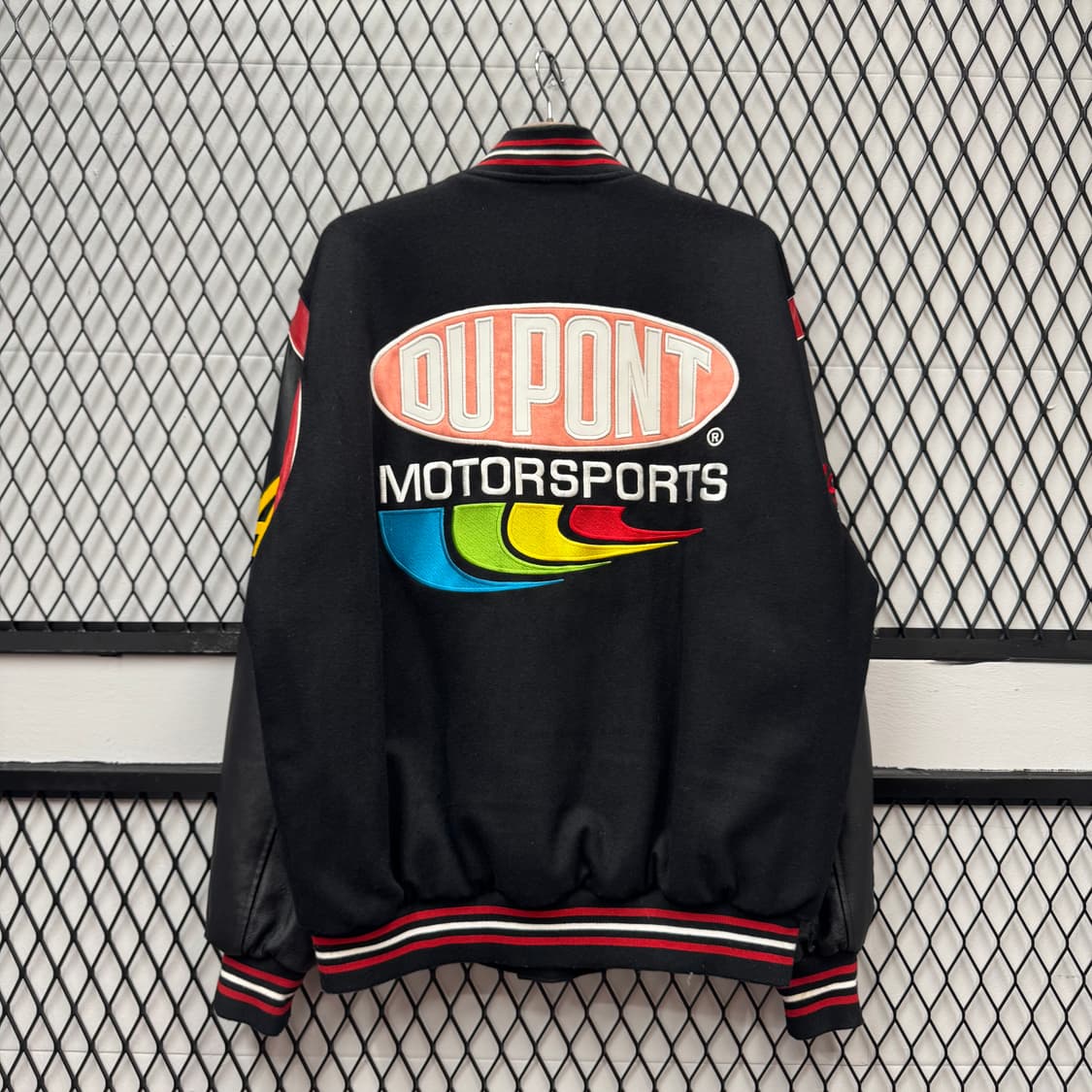 90s 제프 해밀턴 X 나스카 리버시블 바시티 자켓 레드 블랙 배색 상품이미지2