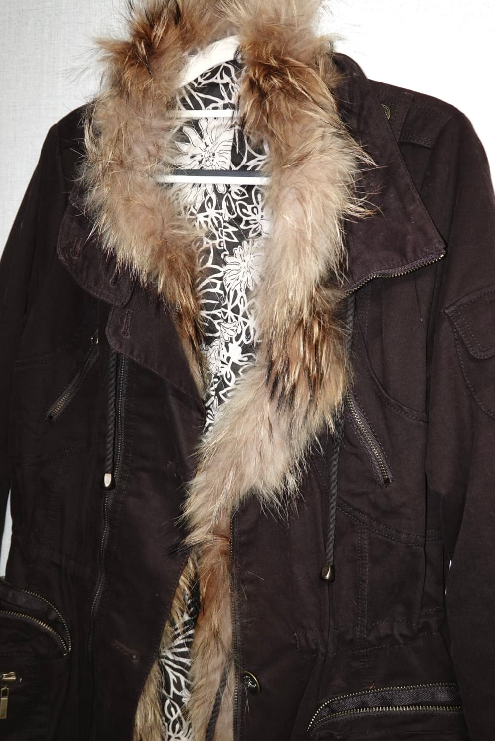 보헤미안 플로럴 라이닝 밀리터리 자켓 상품이미지3